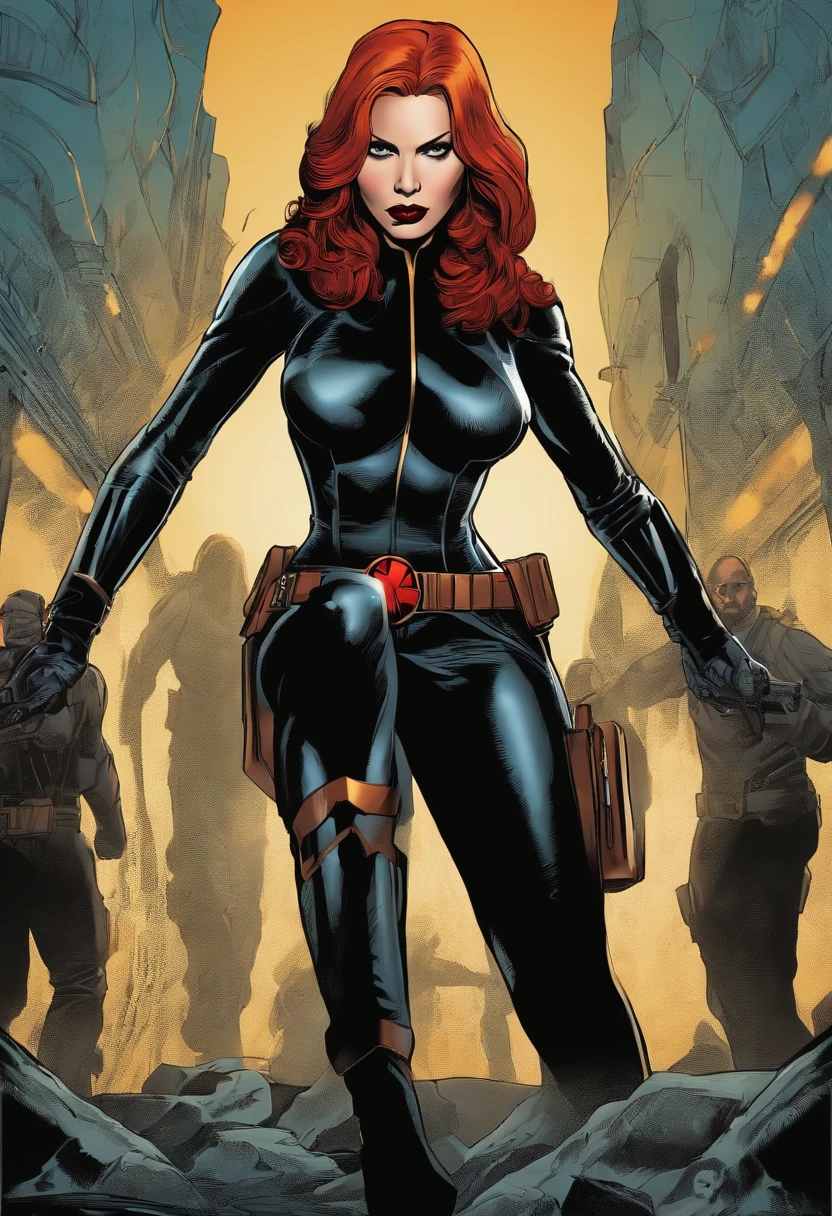Halle Berry、masterpiece、High quality 4K、villain (X-Men)、Gothic Girl、Sculpted Body Gothic Makeup、Black jacket、Red and blue bodysuit、masterpiece、Highest quality、Cowboy Shots、One personの女の子、One person、Technology Military Bodysuit、fringe