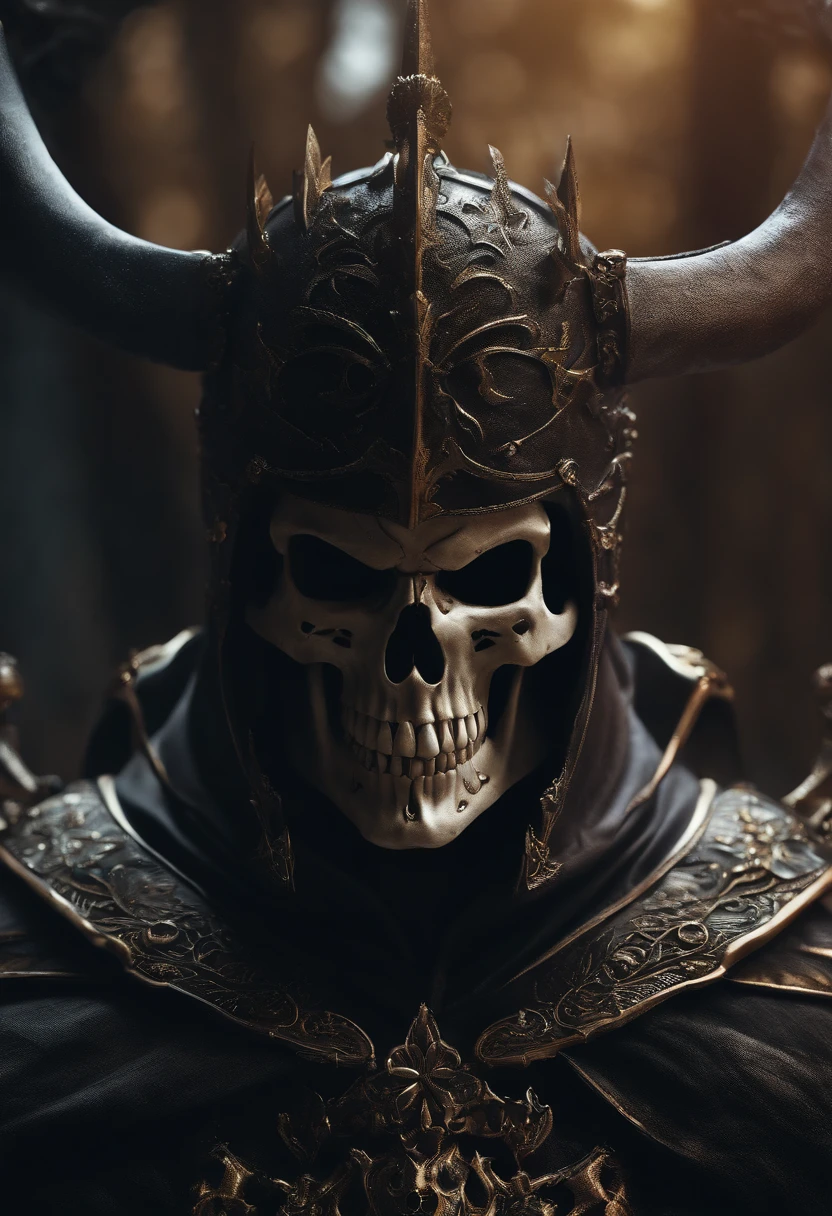 (8k, 16k, Premiado, extremely high quality, high resolution, Super Detalhe, fotorrealista, Foto RAW), Digital art with highly detailed 4K resolution, Skull Knight Manga Form Berserk