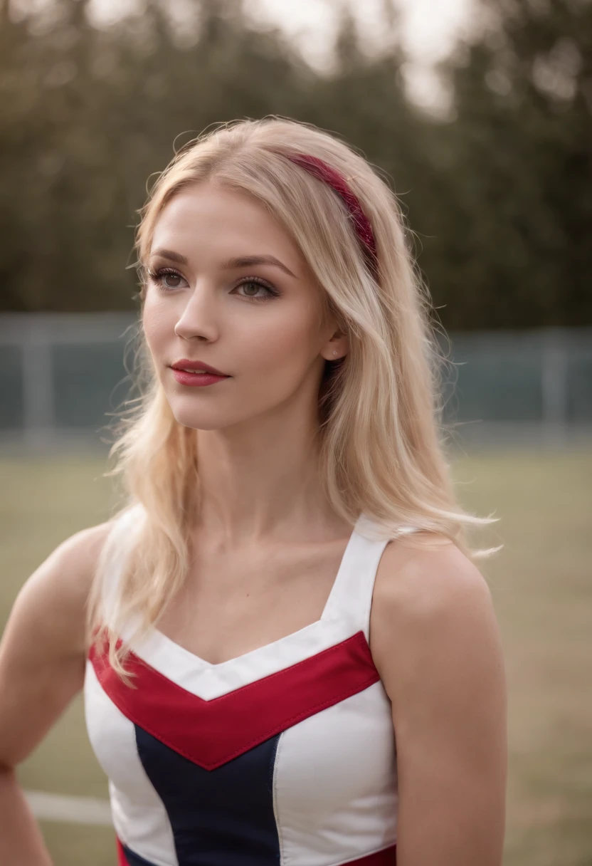 cheerleader outfit, sexy student, blonde