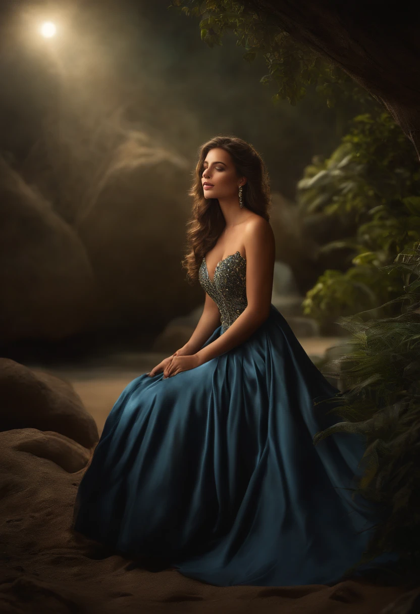 (melhor qualidade,4k,8k,Altas,master part:1.2),ultra-detalhado,(Realistic,fotorrealista,photo-realistic:1.37),mulher montando um dinossauro,vestido da princesa,Praia,Fantastic,Jurassic Park,Estrelas,illustration,oil painting,4D rendering,retrato,Pintura,scenecy,cores vibrantes,attention to detail,Stunning lighting,cena noturna,moonlit sky,Atmosfera extravagante,pinceladas suaves,Ethereal,magica,mytical creature,ondas suaves,Conchas,areia molhada,Gaivotas,sparkling water,luscious greenery,conto de fadas,aventura,Inspirador,Childhood Dreams,imaginativo,pose graciosa,rosto sorridente,olhos vivos,captivating expression,Princesa Coroa,vestido flutuante,cabelos soprados pelo vento