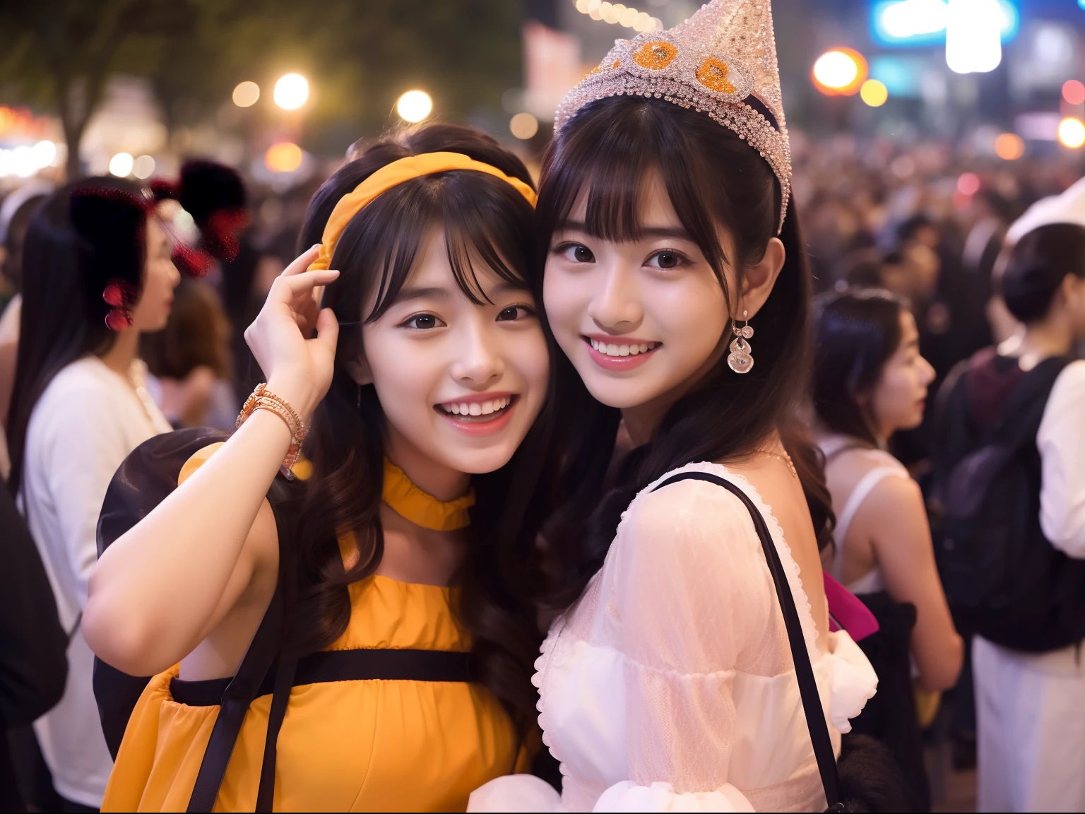 Beautuful Women、18year old 、body shot、Halloween、Crowds、natta、fancy dress