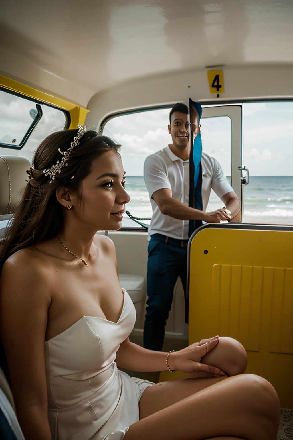 kombi amarela, surf, casal, pre wedding