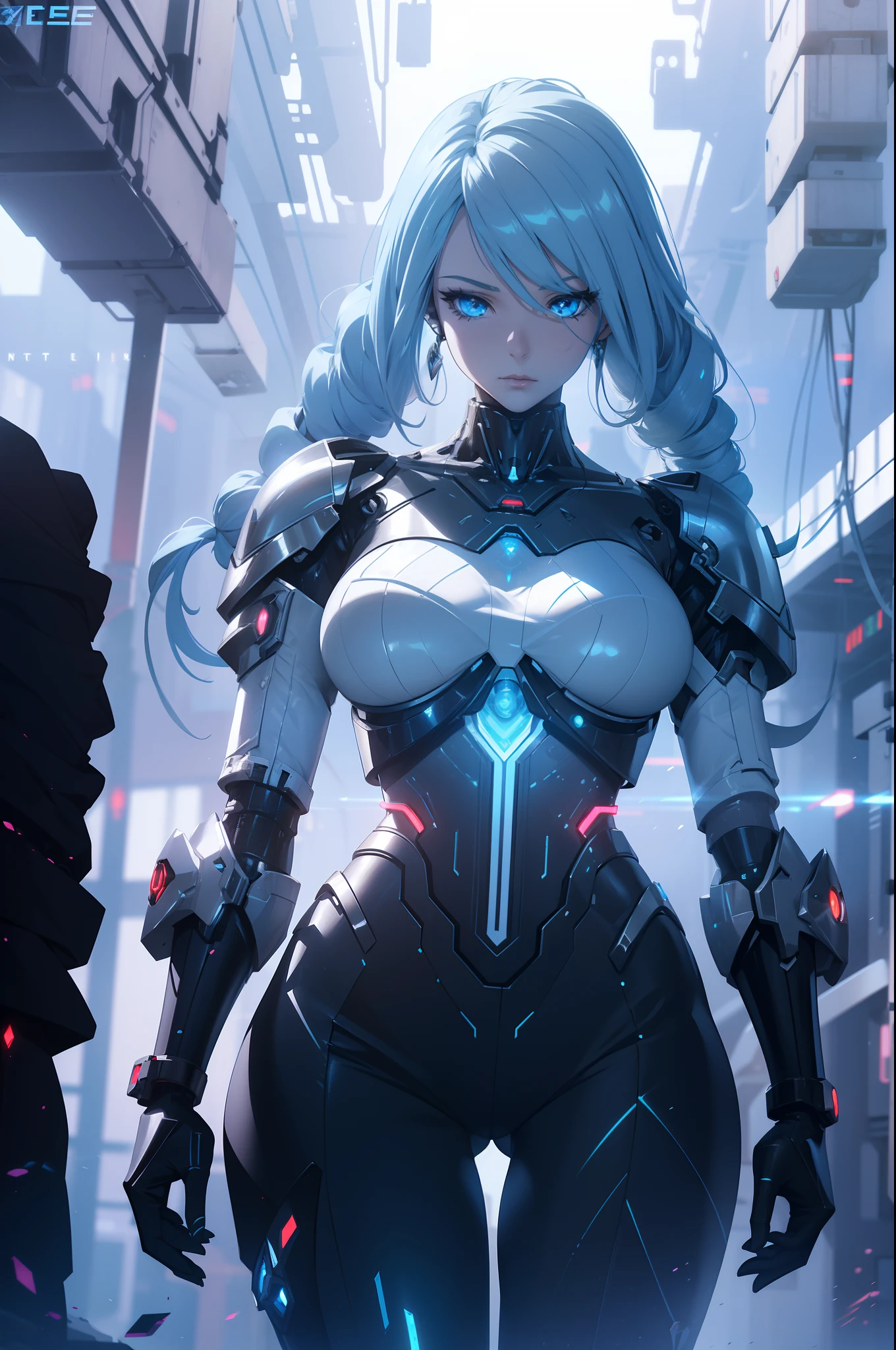 Alafed woman in futuristic costume posing for photo, In futuristic white armor, Girl in Mecha Cyber Armor, Unreal Engine Rendering + goddes, Cyborg porcelain armor, Shiny White Armor, gynoid cyborg body, Beautiful and charming cyborg woman, diverse cybersuits, beautiful cyborg woman, beutiful white girl cyborg, In futuristic armor, The perfect cyborg woman