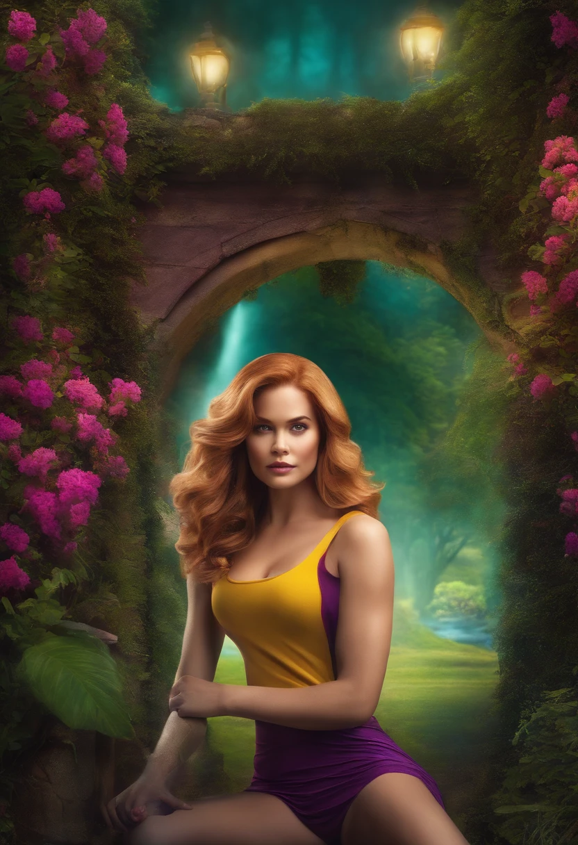 Imagine a Daphne Blake, de corpo inteiro, mas com pela negra, ultrarrealista.