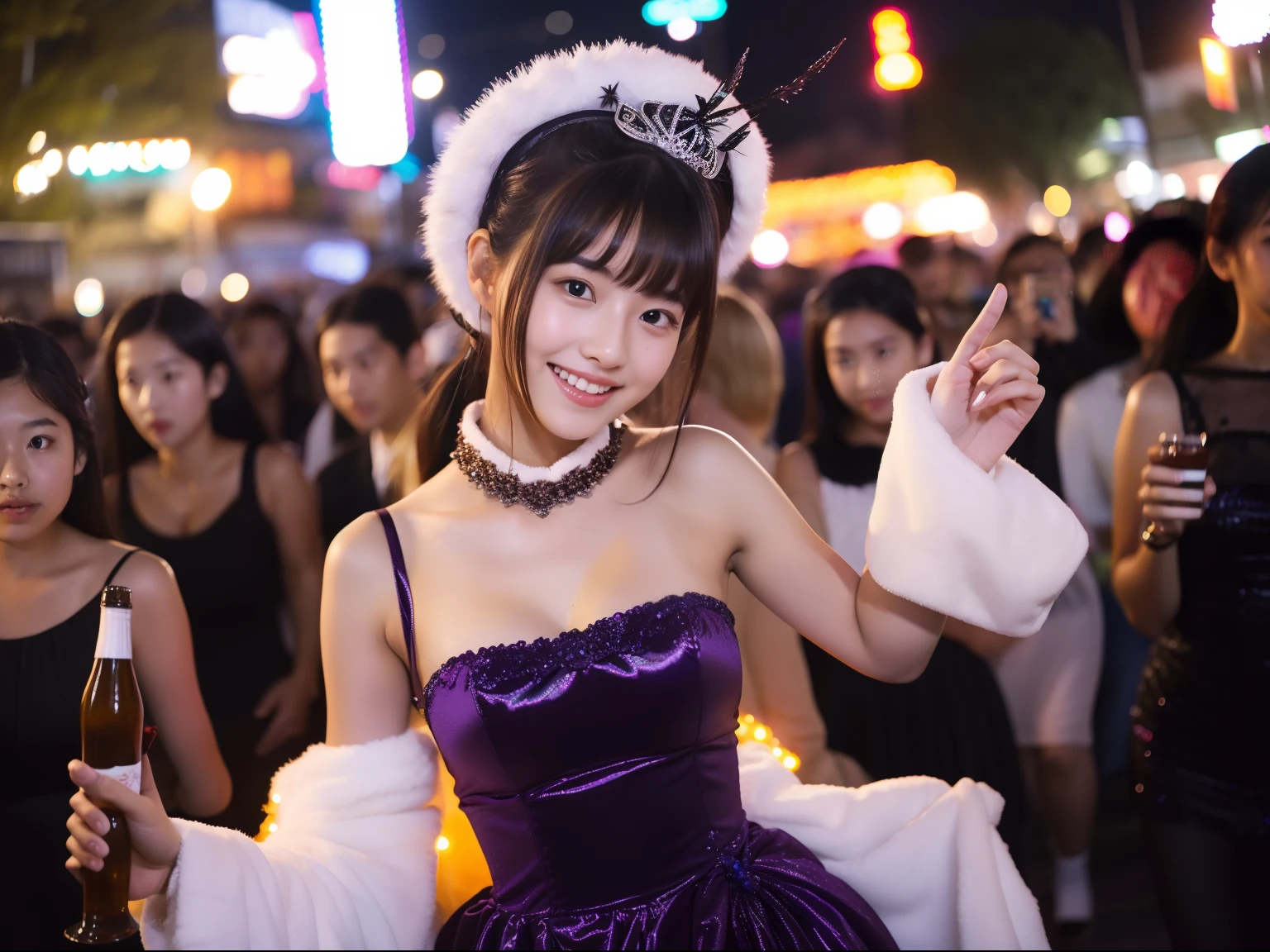 Beautuful Women、18year old 、body shot、Halloween、Crowds、natta、fancy dress