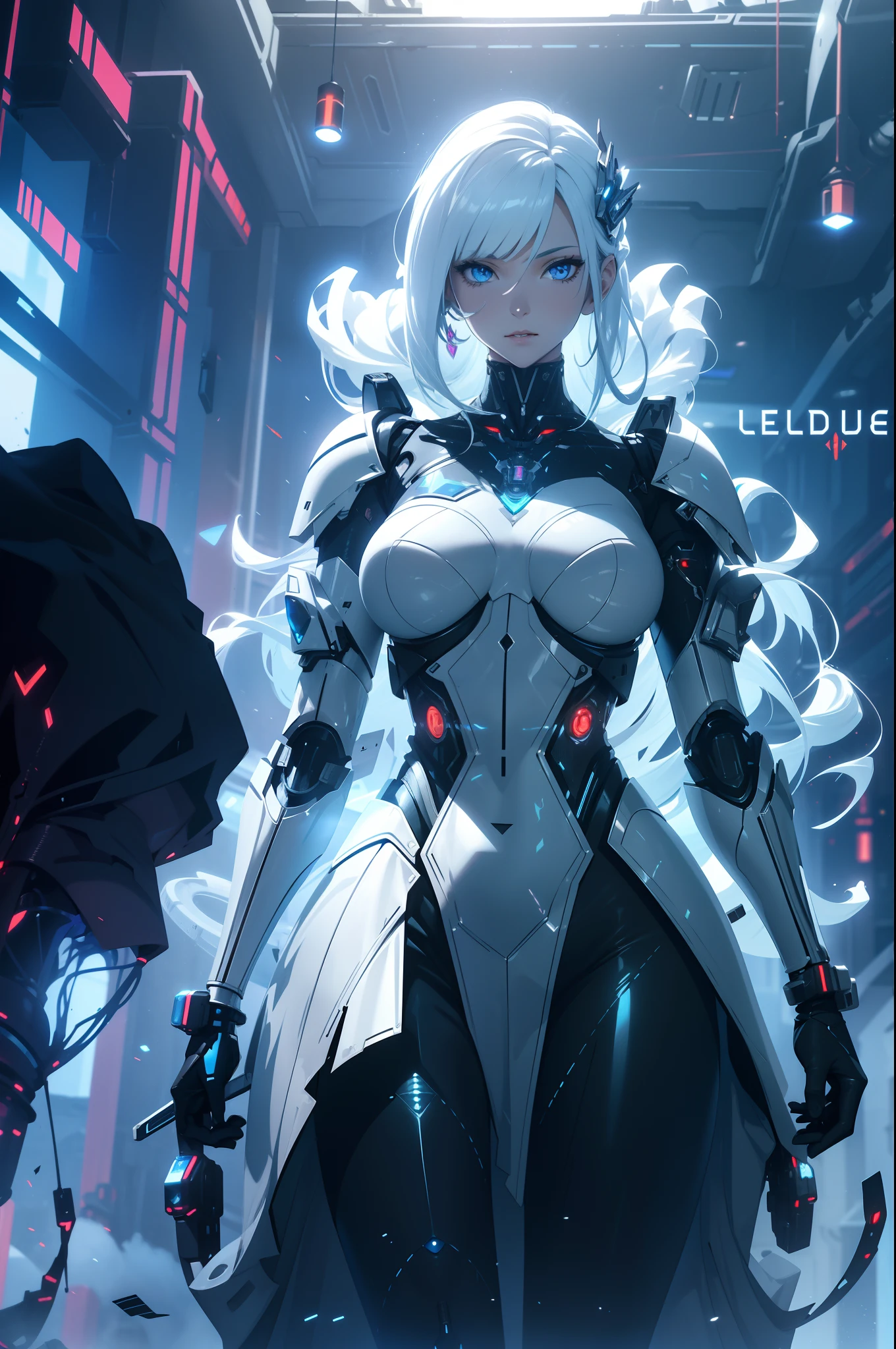 Alafed woman in futuristic costume posing for photo, In futuristic white armor, Girl in Mecha Cyber Armor, Unreal Engine Rendering + goddes, Cyborg porcelain armor, Shiny White Armor, gynoid cyborg body, Beautiful and charming cyborg woman, diverse cybersuits, beautiful cyborg woman, beutiful white girl cyborg, In futuristic armor, The perfect cyborg woman、Radiant