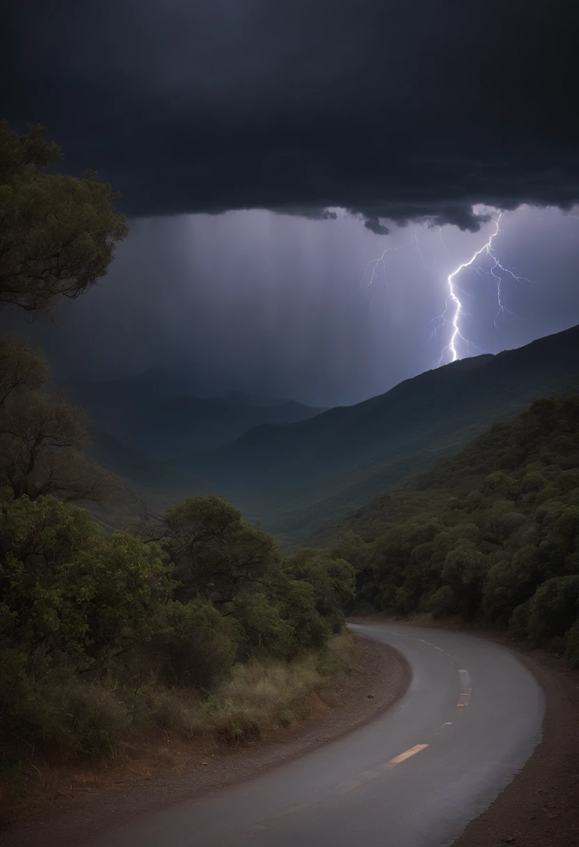 crie um prompt para criar imagens ilustrando Deus descendo no monte Sinal, quero imagen ultra realista e em 4k "Imagine an epic, cena ultrarrealista em 4K: Deus desce do Monte Sinai em meio a uma tempestade impressionante. The mountain is covered in lightning and dark clouds as lightning lights up the sky. God is surrounded by a divine aura, with flowing white beards and eyes that radiate wisdom and power. Its majestic figure slowly descends towards the earth, com um manto que parece feito de estrelas cintilantes. Ao descer, The surrounding landscape is bathed in heavenly light, And the people below look on with reverence and awe and rain ."