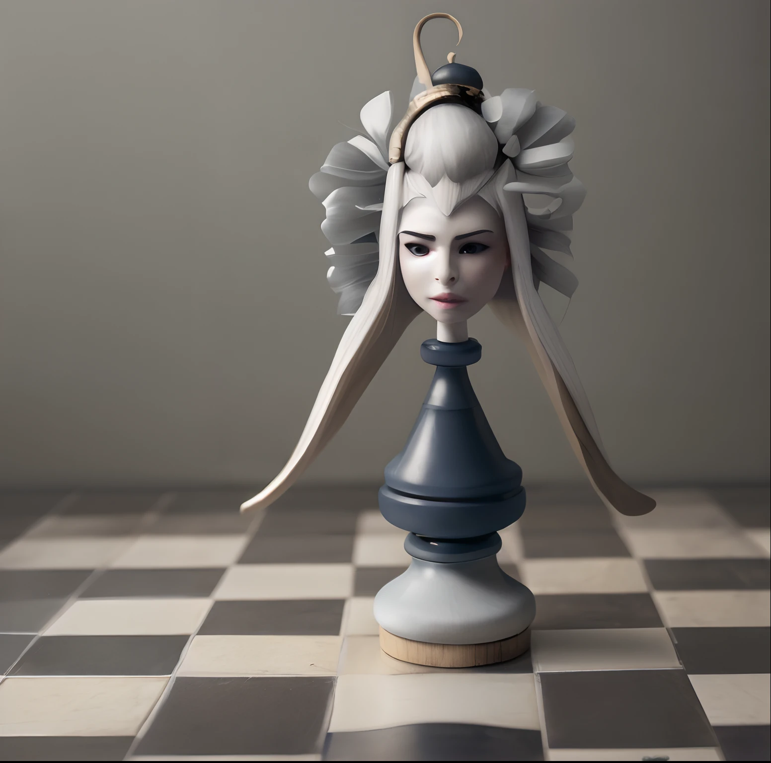 Chess Anthropomorphic Girl