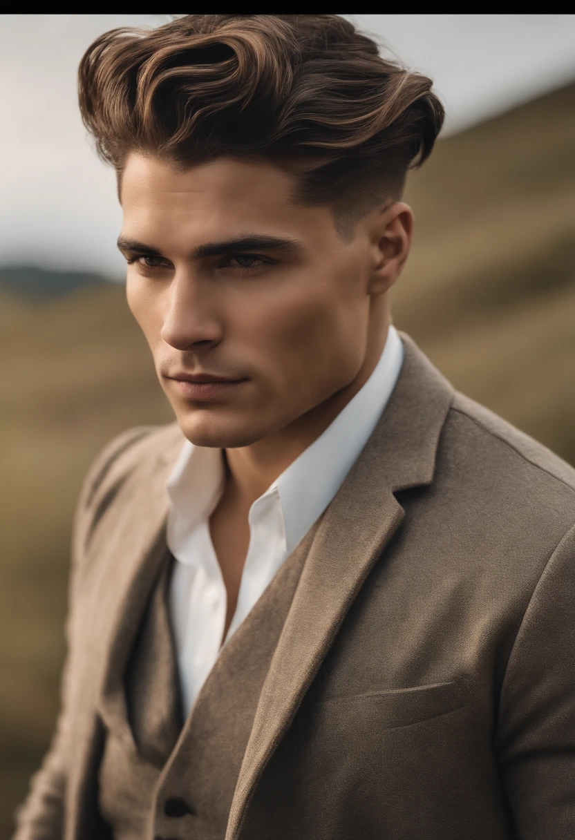 corte de cabelo para gordinho estilo peakblinders sem barba com roupas jovens modernas para pelo lightskin