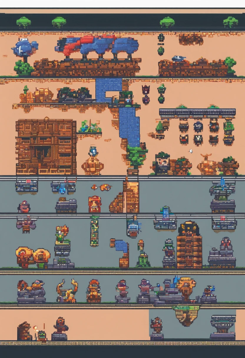 Vertical scrolling shooter bosses、retro gaming、Front and rear are front、View from above