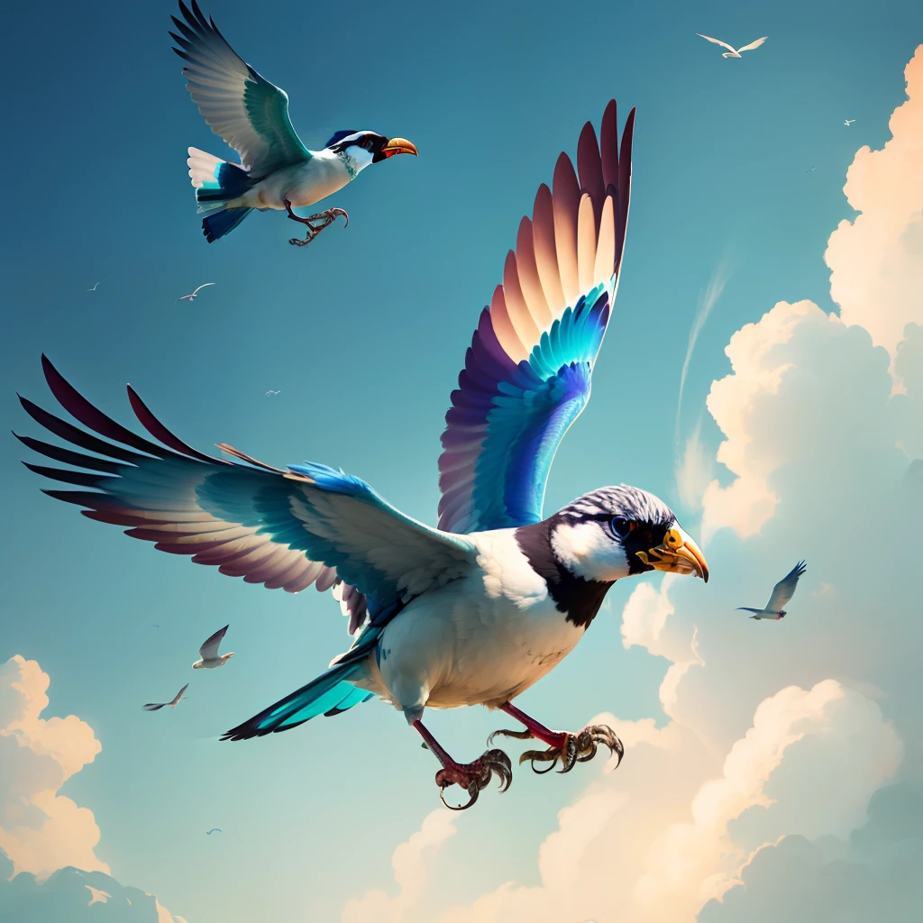 Colorful birds are flapping their wings around the world。Aiming for an inclusive society that leaves no one behind