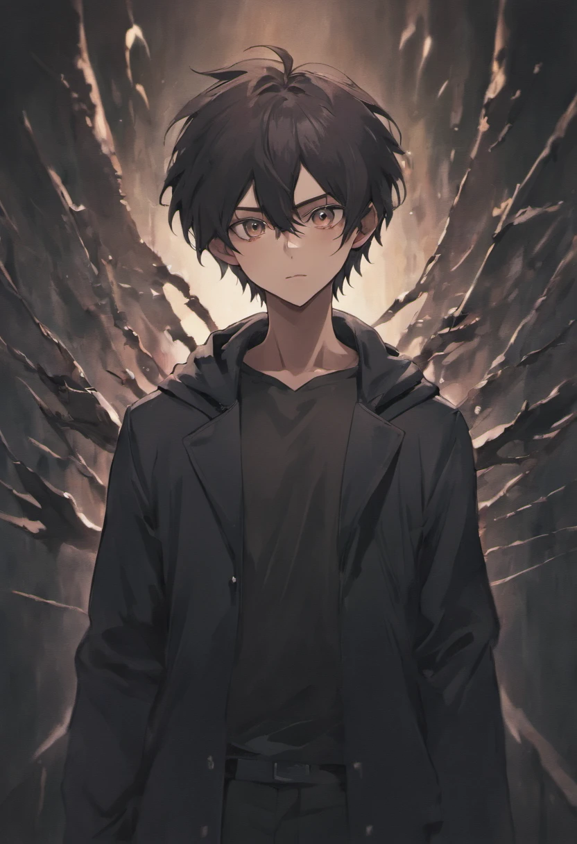 "(creepy far away portrait), 2d, masterpiece, best quality, anime, highly detailed face, highly detailed eyes, highly detailed background, Dark horror, gothic style, male vampire, dark, short hair, far away stalking, with a bloodthirsty smile and blood on the face, body, The scene is set at night, emphasizing his glowing eyes. Creepy, unsettling stalker. Following the viewer. full body, standing. feathered hair, fluffy hair, male, masculine, broad shoulders, strong jaw, big nose”