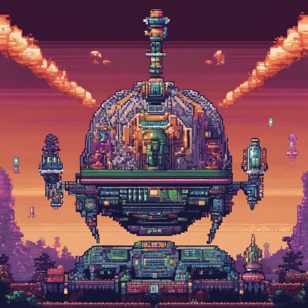The final boss of vertical scrolling shooter、kosmos、Disk-shaped UFO、