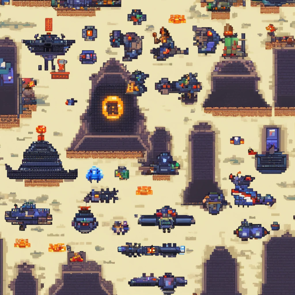 The last boss of vertical scrolling shooter、retro gaming、Symmetrical shape、spaceships、Floating in the air、Disc-shaped UFO、2D Disc、⭕ Shape of、planar