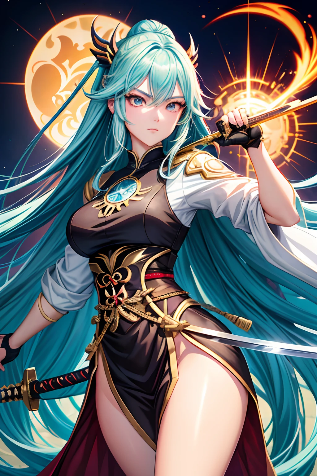 anime - style illustration of a woman with long hair and a sword, trending on artstation pixiv, by Yang J, artgerm on artstation pixiv, :: rossdraws, keqing from genshin impact, extremely detailed artgerm, style of artgerm, handsome guy in demon slayer art, ! dream artgerm, fanart best artstation