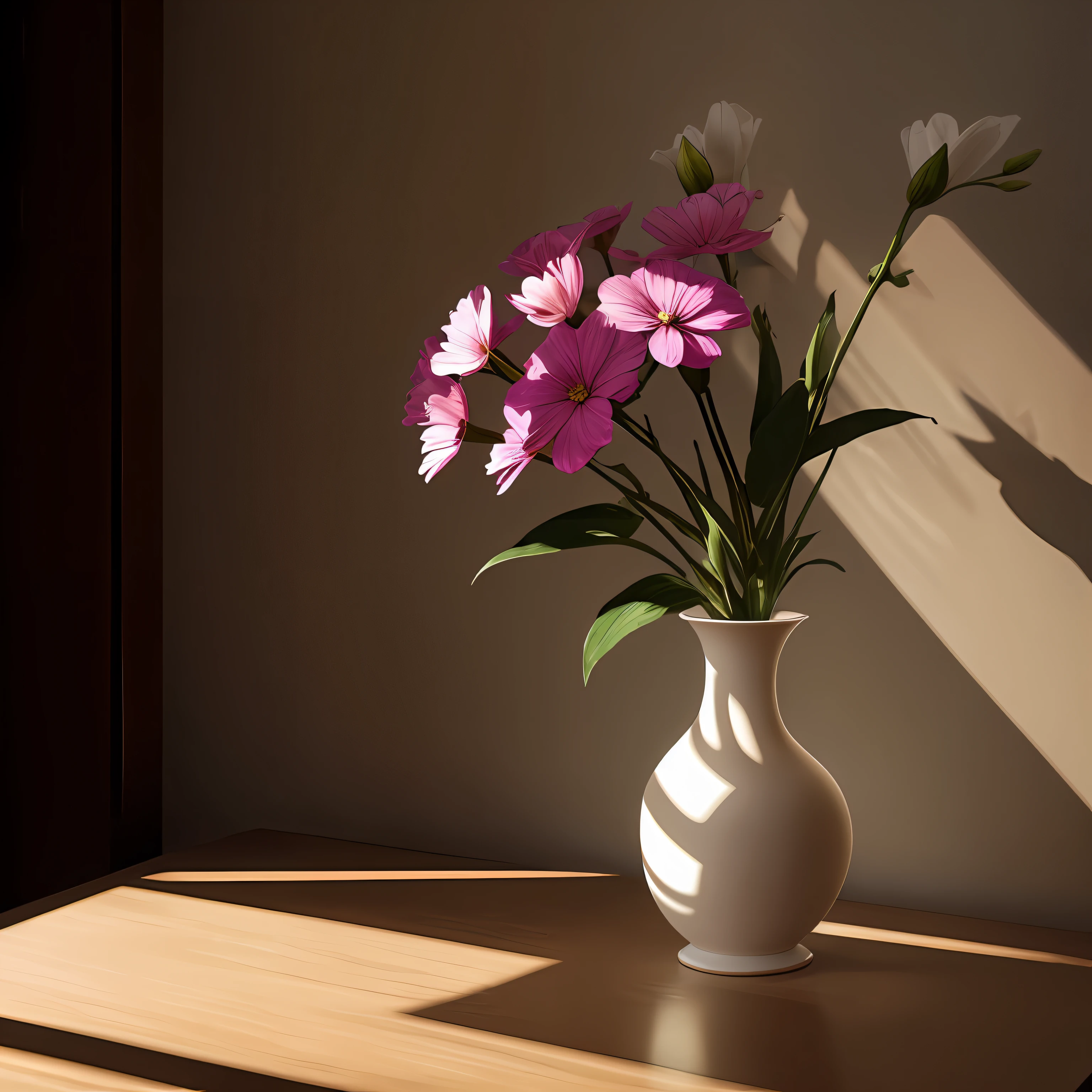 Vase photo There are light and shadows hitting the vase to show the details of the vase --auto