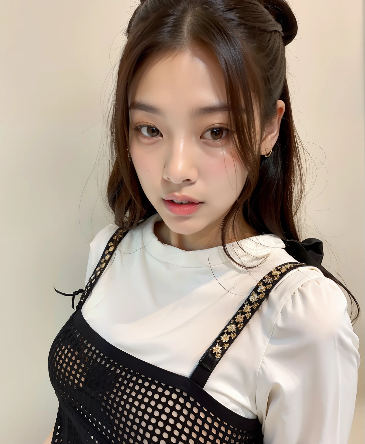 Araffe Asian Woman in White Shirt and Black Dress, Blackpink Jennie, Jossi de Blackpink, Parque Roseanne de Blackpink, Retrato de Jossi de Blackpink, Sun Yunjoo, Taejune Kim, Heonhwa Choe, Jinyoung Shin, Jisoo de Blackpink, Lee Ji - Eun, Lee Ji-eun, Jaeyeon Nam, Jisoo de Blackpink