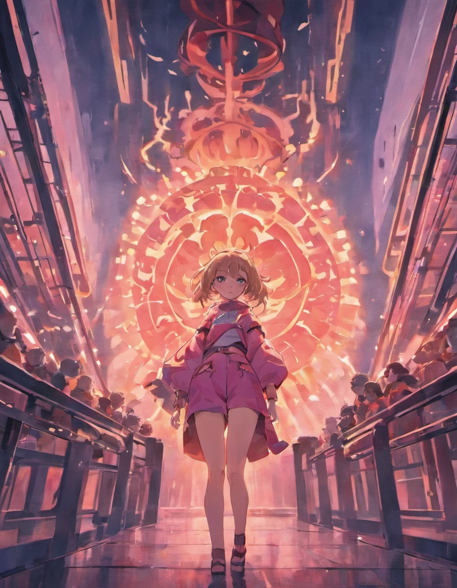 Dimensional portals, wormhole, portals from another dimension, portals appearing in the city, destruction scene, epic, otherworldly portals appearing,Red and yellow tones, special effects, dimensional rifts, vibrant colors, detailed lines, webtoon anime style, perfect painting, high resolution, incredible quality, 16k, Full HD, epic scene
