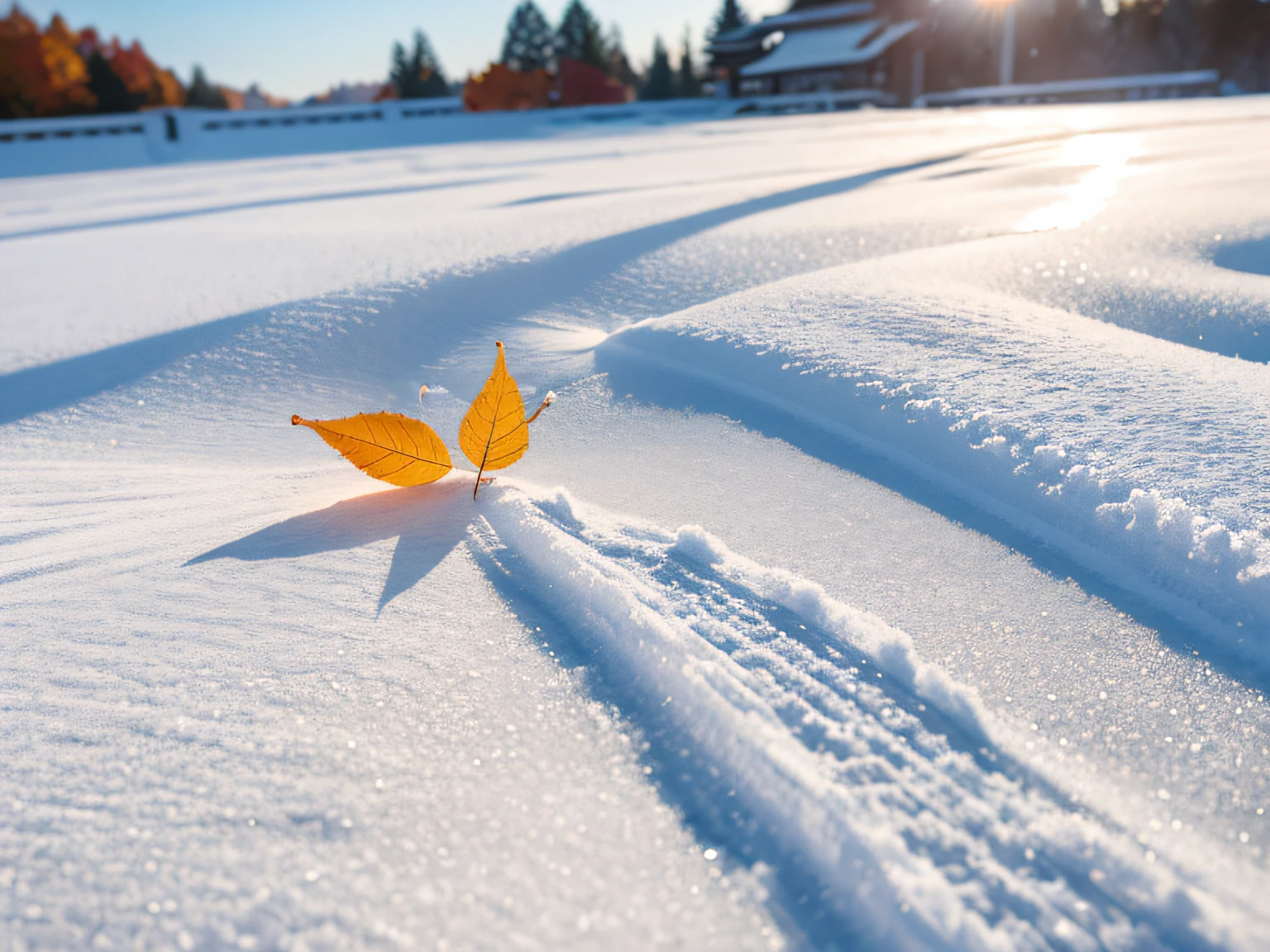 China has 24 solar terms,Frost, autumn
leaf, Frost clings to autumn
leaf,Temperature drop,Snow,cool colours,
Warm light, 8k —aspect 8:16 —v5.2