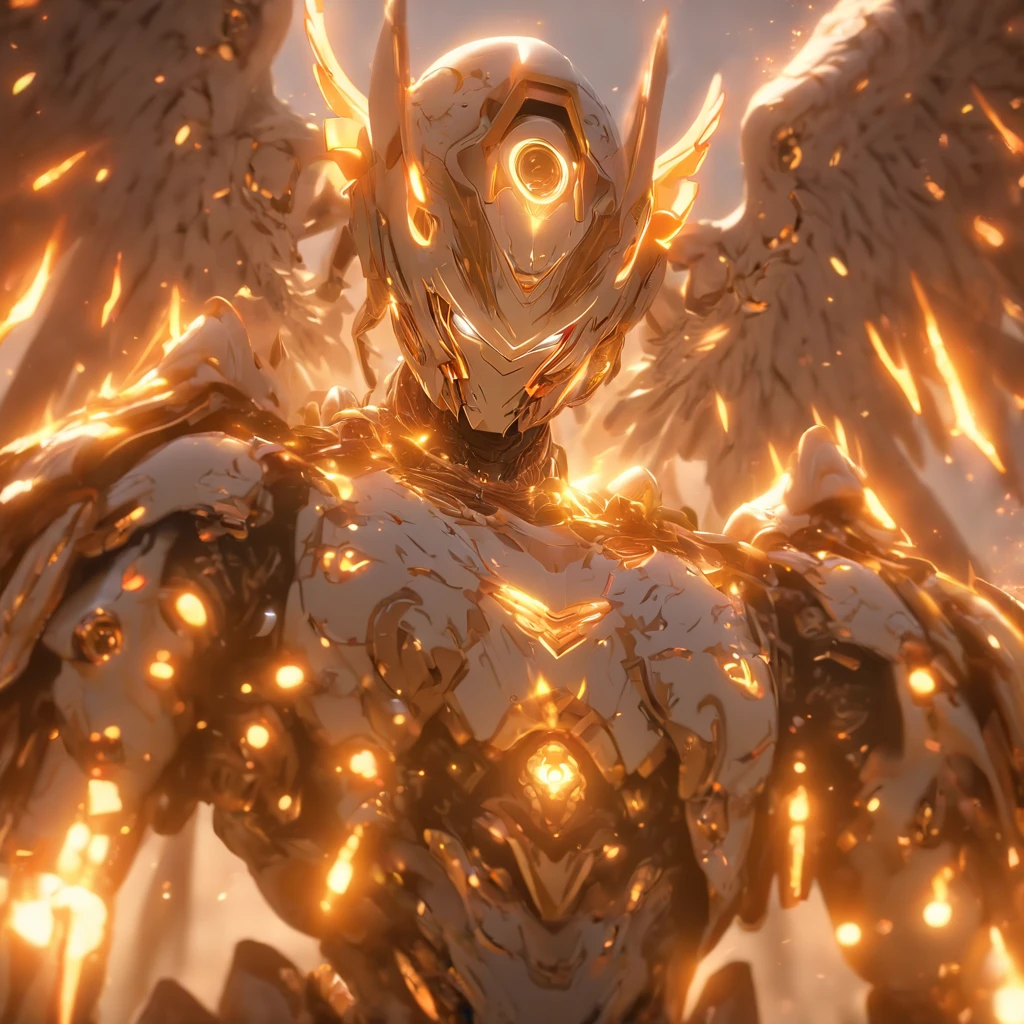 (Full body shot:1.4),(Wide Angle Shot), (Intricate details:1.4), (Masterpiece) , ((Anime Robot, Beautiful White Skin Golem, Angel, 1boy, Magic)), (Perfect Aesthetic Eyes:1.3) , (Detailed Eyes) , (Halo) , (Elden ring:1.4), (Wings:1.3), Glowing, Twintails Hair, Multicolored Hair, (Anatomically Correct Body:1.4) , Angry, (Perfect Face), Saenyo Ancalagon Majestic Guardian Knight | Ultra Detailed Robotic Armor | Cinematic Lighting | Intricate filigree metal design | 16k | Unreal Engine 5 | Octane Render | 3d, (anatomically correct :1.4), (Ultra Detailed, Fantasy Background, Blush, Solo, Fightning Stance), (magic circle:1.3), Lightning Effect, (Ray Tracing), Show Your Ability A.I., (Glowing Eyes) , (Particles Glowing) , 16k Wallpaper, Robot Female, Trending on Pintrest, By Nimox AI, UHD