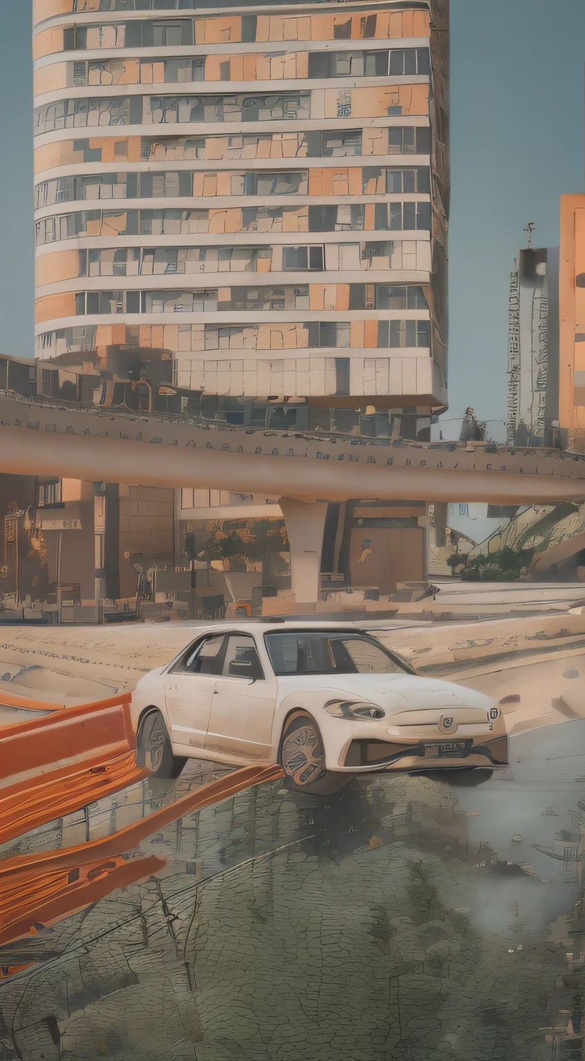 A white Mercedes car drives through the city streets at night, advertising photograph, Mercedes Benz, advertisement picture, 4l, mercedez benz, charging through city, exploitable image, around the city, car commercial photograph, Edited, photorender, The Car, photo from 2022, Near future, Hyper-realistic, hyper - realistic, city street view background
