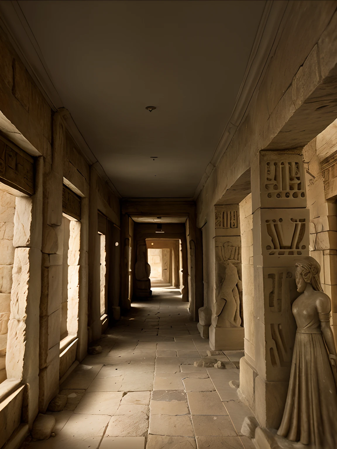ancient time hallway