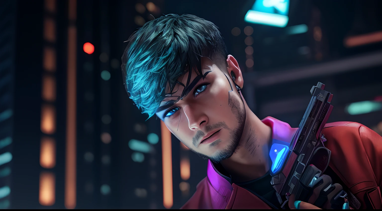 cyberpunk,boy,handsome, realistic face,4kresolution