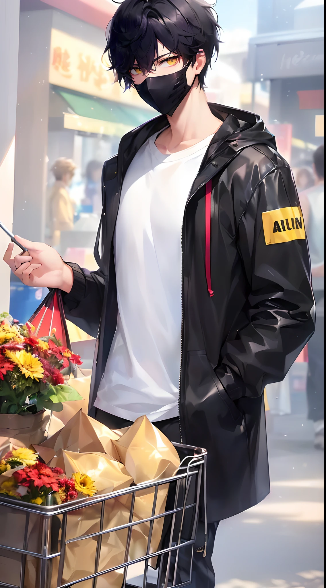 ((best quality)), ((masterpiece)), (detailed), The sniper (movie character), 1man smoking and blowing the smokes of cigarette(waering black hoody army jacket), male focus, solo, glowing, looking at the window, fingerless gloves, holding a cup of coffee