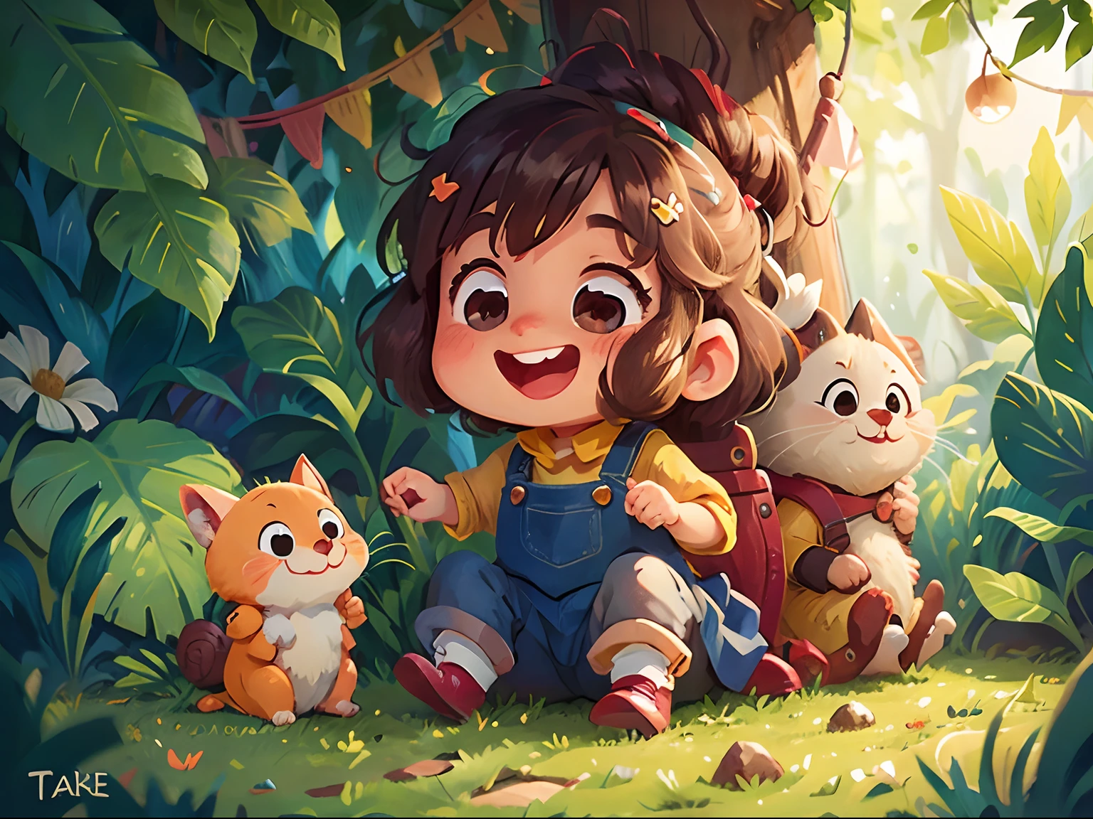 A happy little friend