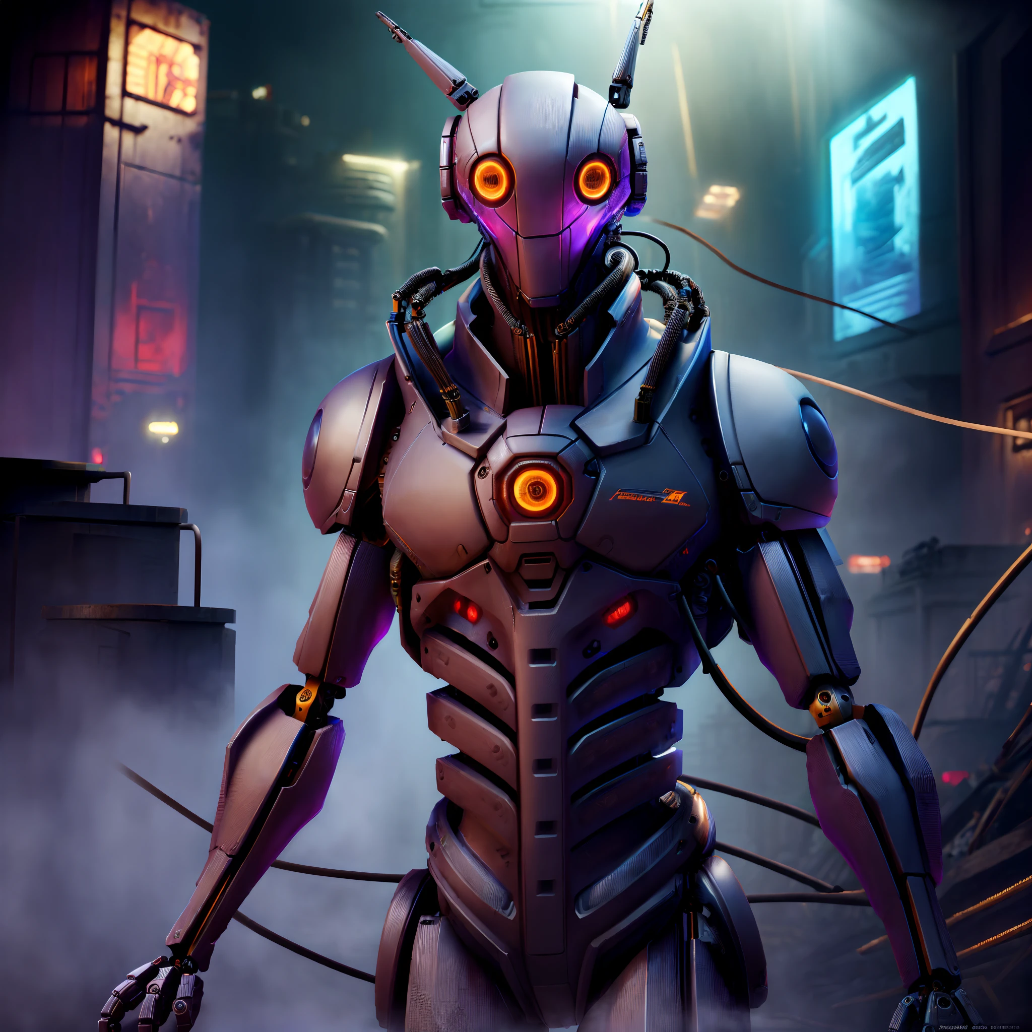 (ultradetailed), (ultrarealistic), (Masterpiece:1.3), (meticulously fine accute detailing), ((intricately mechanical)), mechanical horror style, cybernetic nightmare, vibrant, catastrophic cyborg, mechanical combat robot, (elaborate, monstrous, machinist Precisionism), (full robotic body), (horrorifying, cybernetic surrealism), best quality, smooth, hyper sharp, crisp, pure clarity, intense, dystopian, futuristic, cyberdellic, cinematic, dynamic lighting, ray tracing, depth of field, 64k, UHDR, triatic, raw, vivid color, unreal engine blended with high octane rendering, professional, extreme, excessive, ((precisionistic intricate mechanical parts, wires, gears and lights)), reflective chrome armored plating, (endless spiraling wiring and coils wound), wound around and around, giving this robotic terror a nightmarish organic appearance, anatomic wiring like blood vessels, stunning, technological, mechanical monstrosity, ((in Alex Gray art style)), meticulously fine tuned, acute painstaking corrections, ((additions of luxuriously intricate wires)), (acute mechanical details), assuring ultimate perfection, unnatural, cybernetic, abstract, absolute realism, ultimate, nightmarish style technology, ((combat robot in style of surreal impressionism)), (abstract 1980s sc fi horror), fast pasted, hyper motion blur, kinetic chaos, megacity ruins background, (In the blended visual artistic styles of David
Cronenberg and HR Geiger), (design by Richard Stanley), final layer of additional detailing, flawless, AddXL,