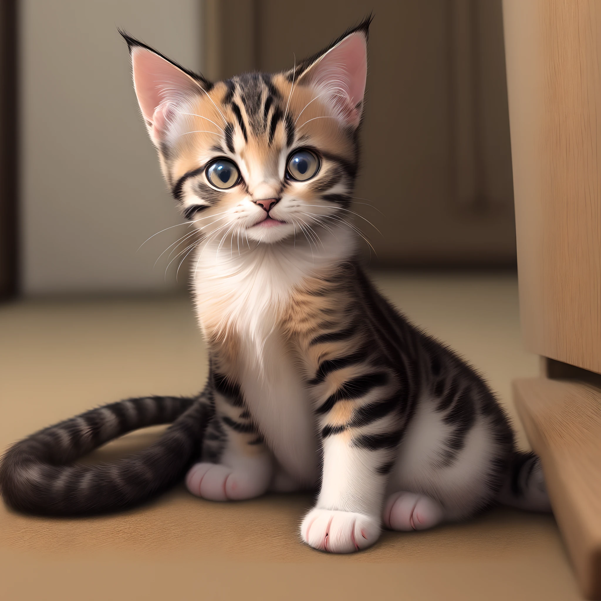 Kitten Somali Playing Real