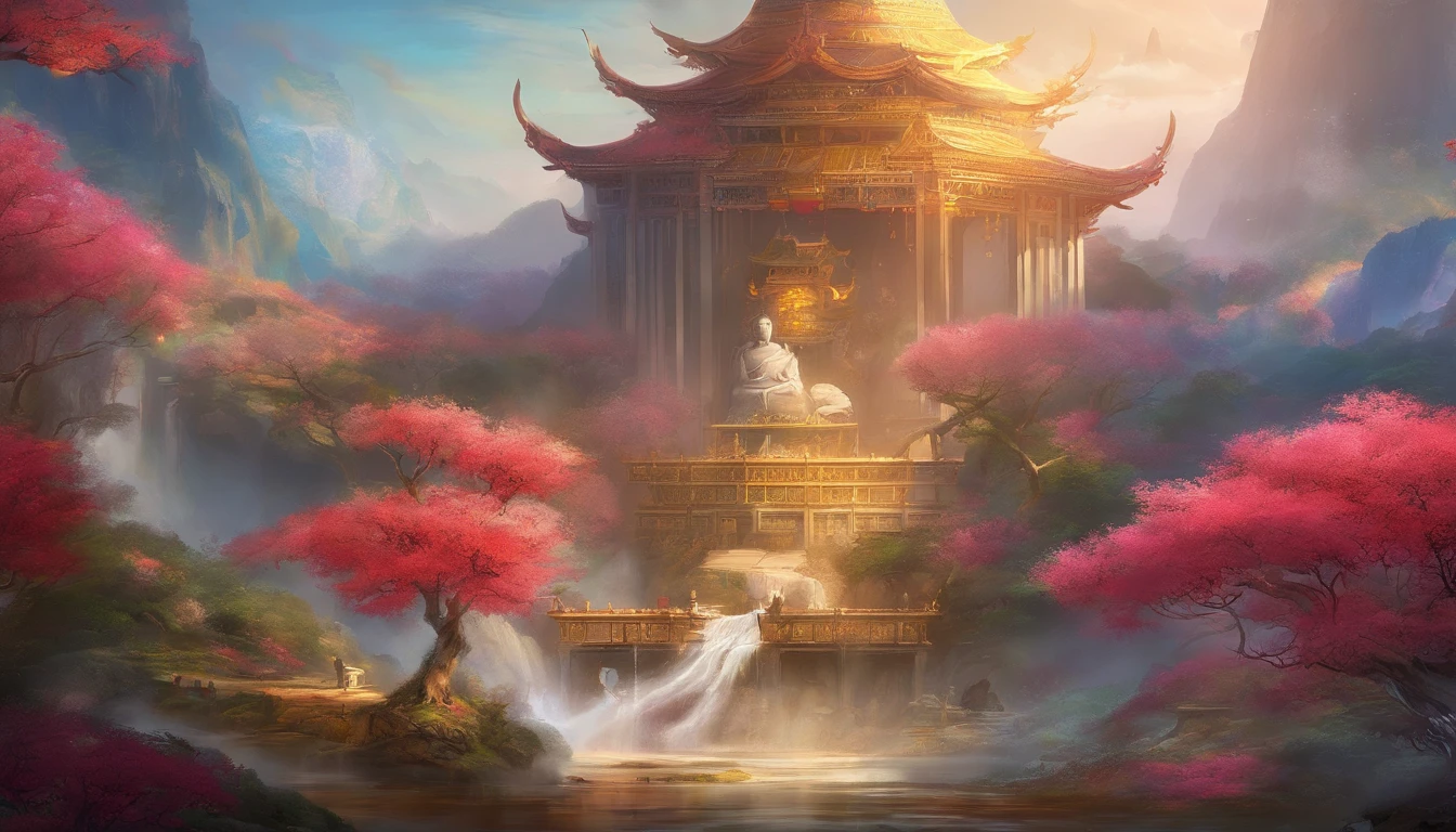 (((Pangu))) Best quality, Ultra-high resolution, 4K detailed CG, Masterpiece, God of the universe, big beard,Chinese clothing, Chinese mythology, ((stand posture)),Chinese painting style, shui mo hua, Thangka style, Aesthetic, Screen-centric