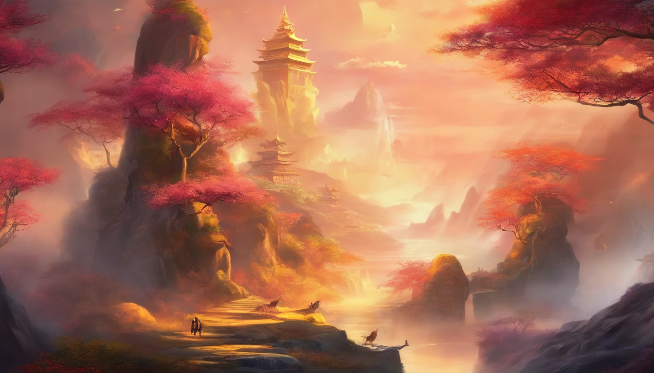 (((Pangu))) Best quality, Ultra-high resolution, 4K detailed CG, Masterpiece, God of the universe, big beard,Chinese clothing, Chinese mythology, ((stand posture)),Chinese painting style, shui mo hua, Thangka style, Aesthetic, Screen-centric