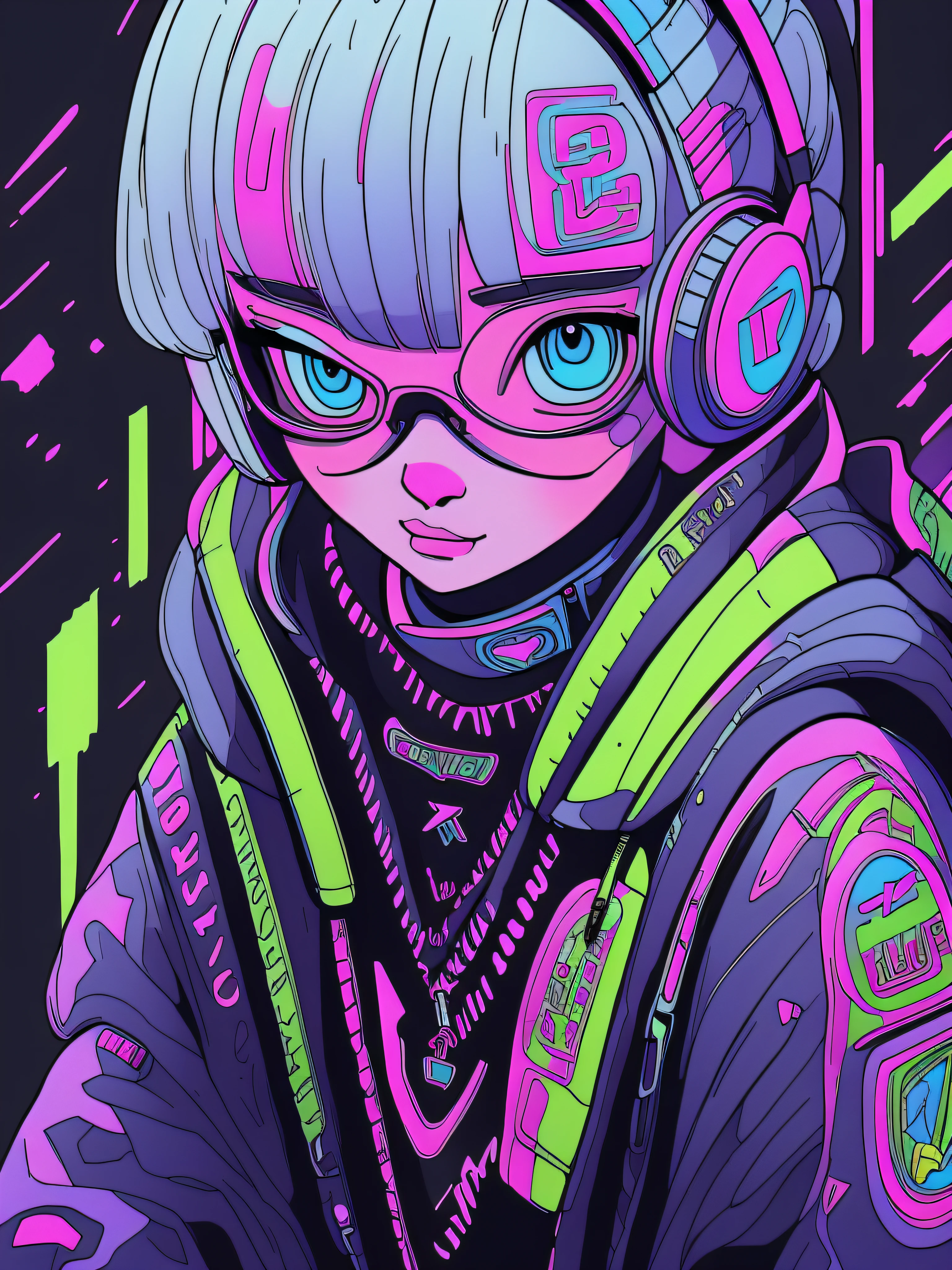 Il y a un bavarder qui porte une veste et des lunettes, Chat Cyberpunk, Furry digital art, digital painting highly detailed, furry character portrait, 4k highly detailed digital art, digital painting highly detailed, adorable digital painting, cute detailed digital art, 4k detailed digital art, highly detailed digital art, highly detailed digital artwork, bavarder. digital painting, digital painting highly detailed