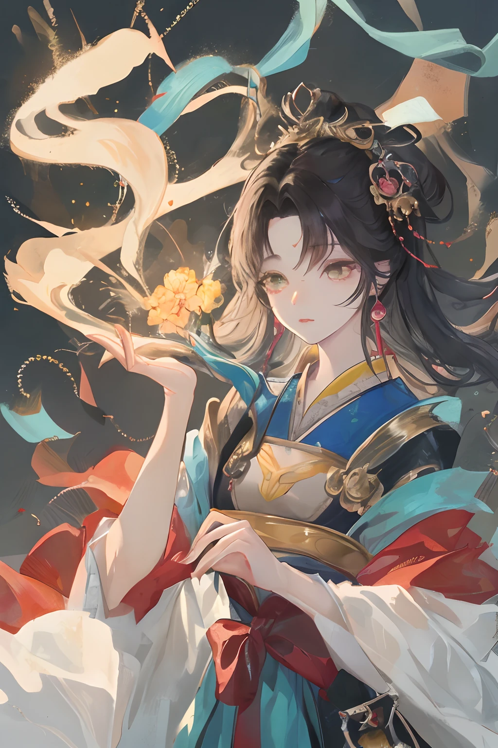 masterpiece, best quality, dusk, against backlight at dusk, realistic, real, huge_filesize, wallpaper, Japanese, girl, medium hair, black hair, disheveled hair, looking at viewer, beautiful detailed eyes, frilled thighhighs, earrings, jewelry, pendant, wrist_cuffs, arms behind head, crossed_legs, spread legs, side-tie_panties, sexy lingerie, japanese_clothes, obi,