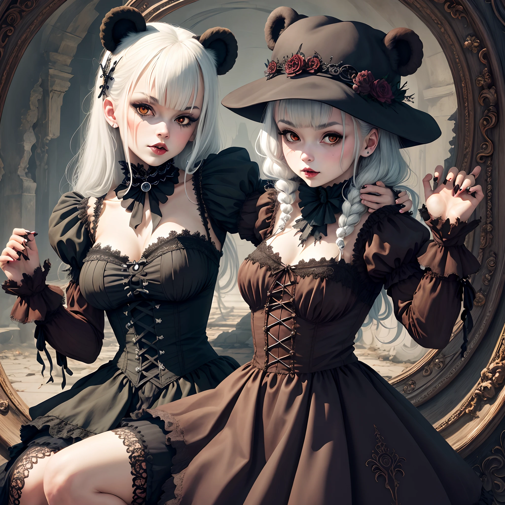 Gothic stuffed bear