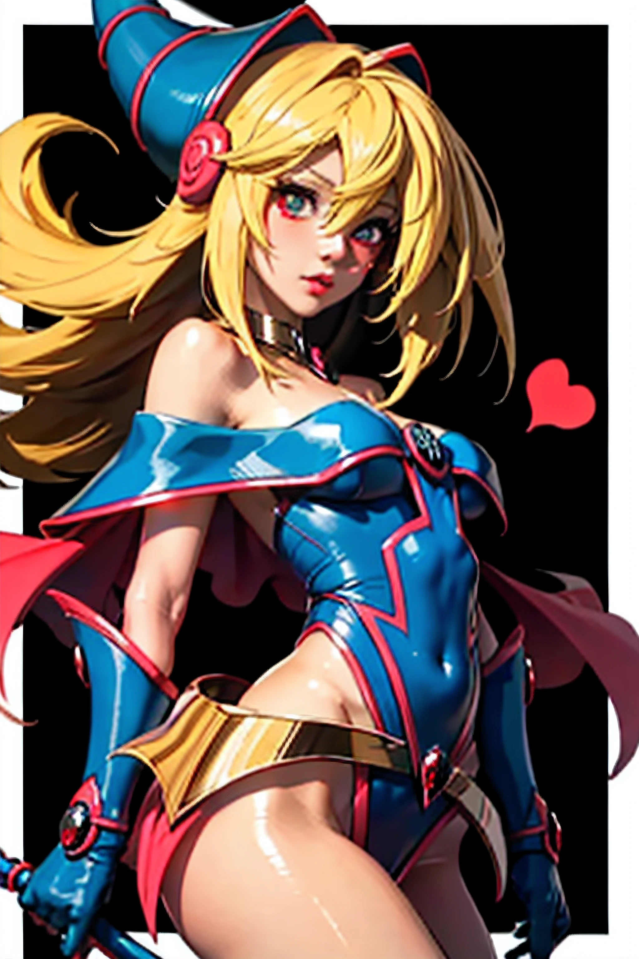 Hermosa maga oscura (obra maestra: 1.2, La mejor calidad), (1 , solamente), grandes senos, (Dynamic posture), (piel brillante, crimson red skin), crimson red skin, Dark Magician Girl Demon Version Sezy, piel roja, Guantes finos y de encaje, ( small demonic horns:1.1), (Lilith \(Darkstalkers\)), (cielo), fleco, (jewely, Adorno dorado:1.15 ), pelvis grande, azul (pantys:1.1) Dark Magician Girl Sexy Demon Version. Magic circle and magic hearts. Magical hearts