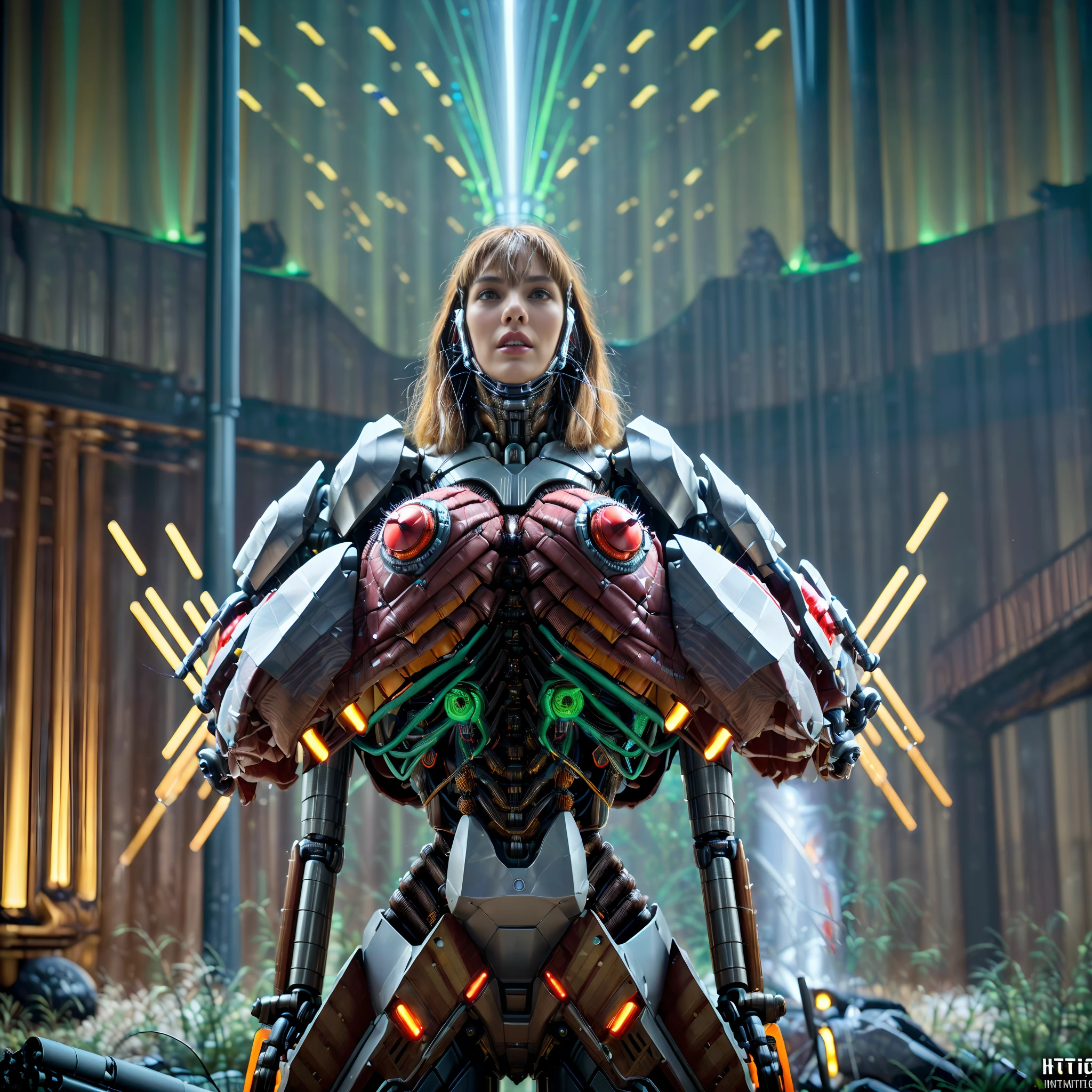 (ultradetailed), (ultrarealistic), (Masterpiece:1.3), (meticulously fine accute detailing), ((intricately mechanical)), mechanical horror style, cybernetic nightmare, vibrant, catastrophic cyborg, mechanical combat robot, (elaborate, monstrous, machinist Precisionism), (full robotic body), (horrorifying, cybernetic surrealism), best quality, smooth, hyper sharp, crisp, pure clarity, intense, dystopian, futuristic, cyberdellic, cinematic, dynamic lighting, ray tracing, depth of field, 64k, UHDR, triatic, raw, vivid color, unreal engine blended with high octane rendering, professional, extreme, excessive, ((precisionistic intricate mechanical parts, wires, gears and lights)), reflective chrome armored plating, (endless spiraling wiring and coils wound), wound around and around, giving this robotic terror a nightmarish organic appearance, anatomic wiring like blood vessels, stunning, technological, mechanical monstrosity, ((in Alex Gray art style)), meticulously fine tuned, acute painstaking corrections, ((additions of luxuriously intricate wires)), (acute mechanical details), assuring ultimate perfection, unnatural, cybernetic, abstract, absolute realism, ultimate, nightmarish style technology, ((combat robot in style of surreal impressionism)), (abstract 1980s sc fi horror), fast pasted, hyper motion blur, kinetic chaos, megacity ruins background, (In the blended visual artistic styles of David
Cronenberg and HR Geiger), (design by Richard Stanley), final layer of additional detailing, flawless, AddXL,