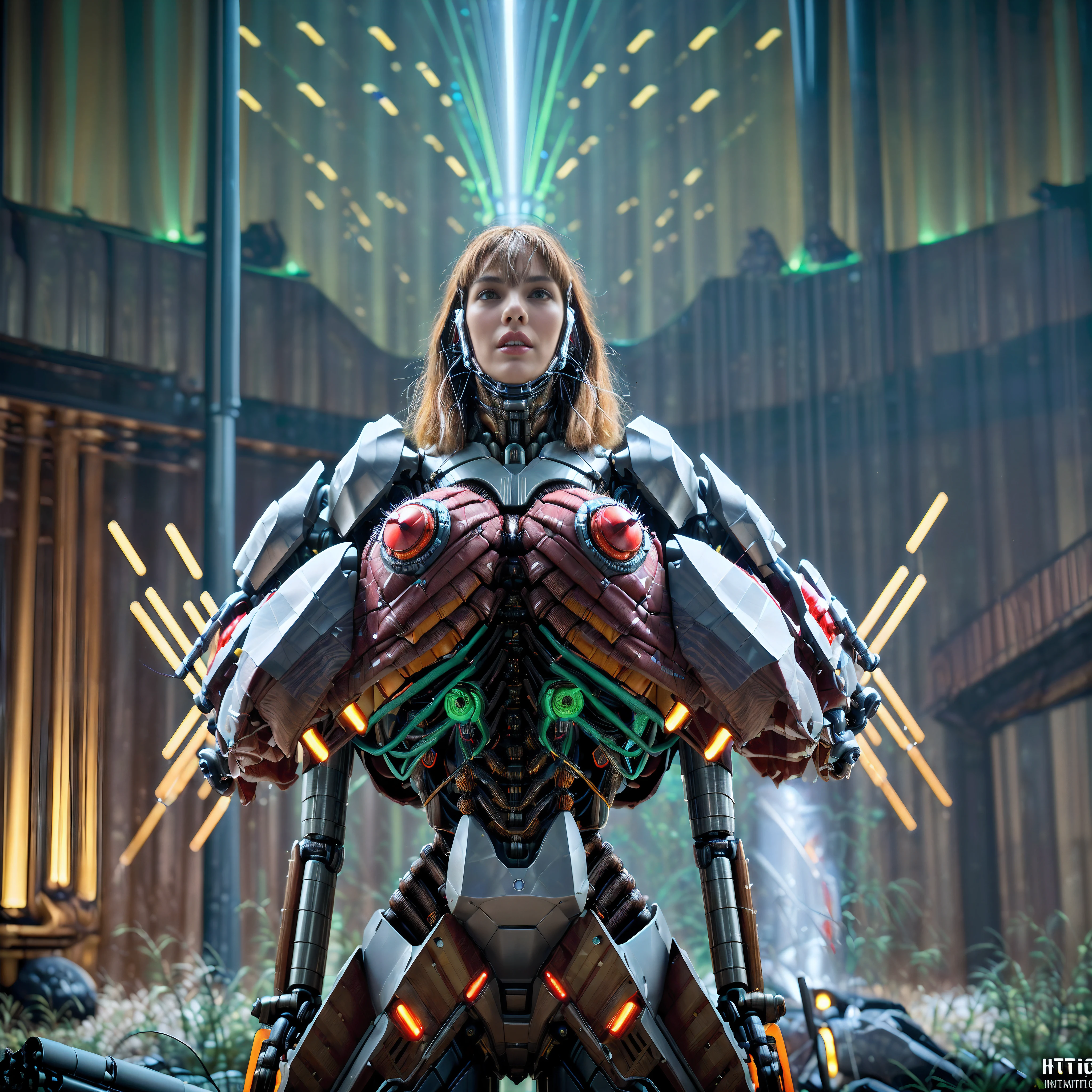 (ultradetailed), (ultrarealistic), (Masterpiece:1.3), (meticulously fine accute detailing), ((intricately mechanical)), mechanical horror style, cybernetic nightmare, vibrant, catastrophic cyborg, mechanical combat robot, (elaborate, monstrous, machinist Precisionism), (full robotic body), (horrorifying, cybernetic surrealism), best quality, smooth, hyper sharp, crisp, pure clarity, intense, dystopian, futuristic, cyberdellic, cinematic, dynamic lighting, ray tracing, depth of field, 64k, UHDR, triatic, raw, vivid color, unreal engine blended with high octane rendering, professional, extreme, excessive, ((precisionistic intricate mechanical parts, wires, gears and lights)), reflective chrome armored plating, (endless spiraling wiring and coils wound), wound around and around, giving this robotic terror a nightmarish organic appearance, anatomic wiring like blood vessels, stunning, technological, mechanical monstrosity, ((in Alex Gray art style)), meticulously fine tuned, acute painstaking corrections, ((additions of luxuriously intricate wires)), (acute mechanical details), assuring ultimate perfection, unnatural, cybernetic, abstract, absolute realism, ultimate, nightmarish style technology, ((combat robot in style of surreal impressionism)), (abstract 1980s sc fi horror), fast pasted, hyper motion blur, kinetic chaos, megacity ruins background, (In the blended visual artistic styles of David
Cronenberg and HR Geiger), (design by Richard Stanley), final layer of additional detailing, flawless, AddXL,