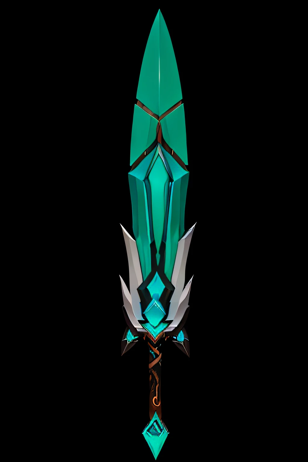 Game Art of teal blade, best quality, Trending on Artstation, masterpiece