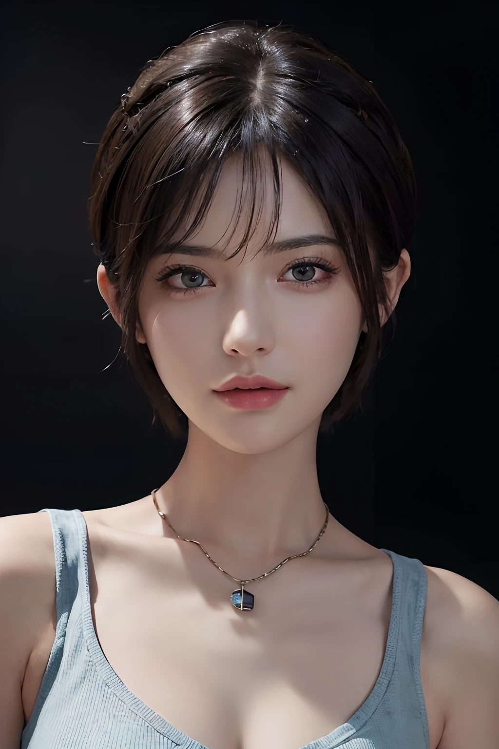 (masterpiece:1.3), (8k, photorealistic, RAW photo, best quality: 1.4), (1girl), beautiful face, (realistic face), (black hair, short hair:1.3), beautiful hairstyle, realistic eyes, beautiful detailed eyes, (realistic skin), beautiful skin, (sweater), absurdres, attractive, ultra high res, ultra realistic, highly detailed, golden ratio