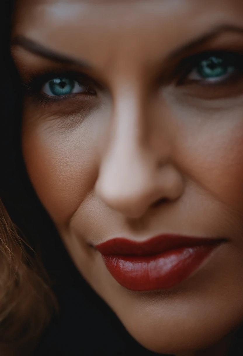 Photo of the face of a sexy middle-aged girl