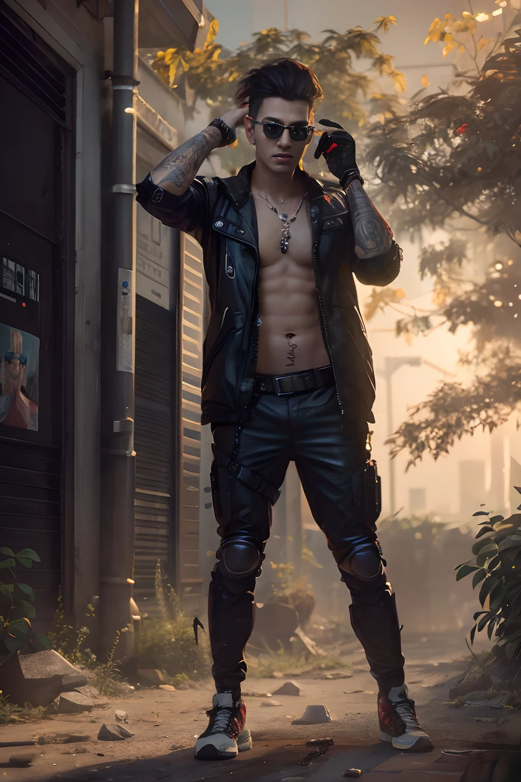 Change Background cyberpunk Handsome Boy realistic face,8k