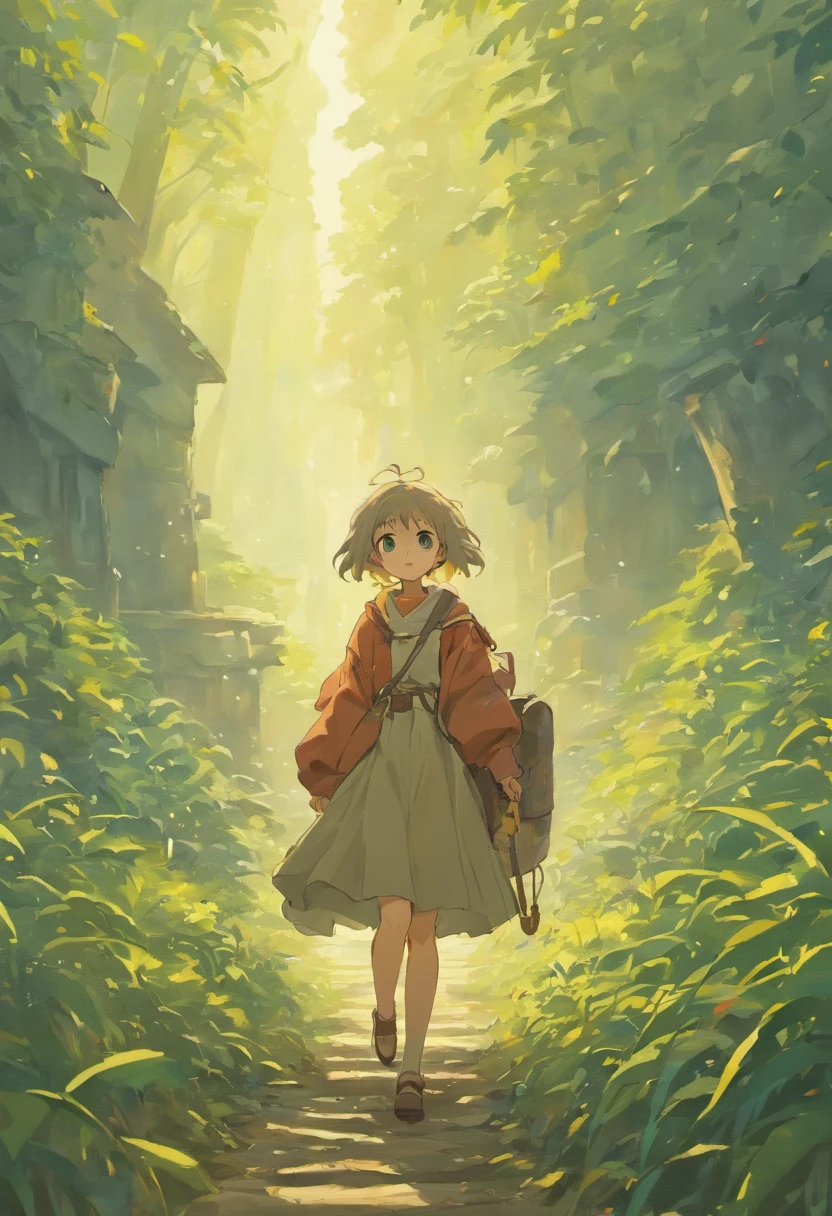 (((best quality)))), authentic, beautiful and amazing landscape oil painting Studio Ghibli Hayao Miyazaki Rural cliffside hill fog with blue sky. A man and rural peoples had banquet partying in the middle of village From their wormy bellies, as they Lay bloating in the field.was 12 yo boy with peasant clothes toned grey hair golden eyes, The schoolhouse hardly handsize In a sky of flax.
