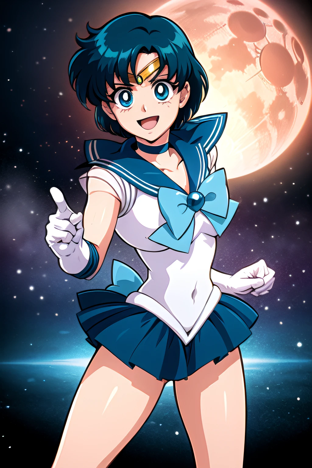 (top-quality:1.3), (​masterpiece:1.4),(Anatomically correct), (Full limbs),(complete fingers),(Precise fingertips), (Fine details),(8K),Photorealista,Sailor Moon!!!!!!!!, Sailor Moon Style,by Sailor Moon, Sailor Senshi Uniform,(Sailor Mercury:1.25),aqua eyes, Dark green hair,Blue choker,(Dynamic Boxing Pose:1.25), 1 girl, Beautiful face, Intense lighting),raw, 1 girl, ((rage)), Color Theme Red, Dramatic light, Violence Everywhere, Bloody destruction of corpses in the background, Dark and blurry background, (joyous expression:1.4), (Raging Eyes:1.2), ), Mental breakdown, intimidation, Ways to harm, (irate:1.4), revenge, rage, destruction, murder, Maniacal,magician, spell magic, Magic Circle, ((magic in hand)),(using light magic:1.14),water magic, imaginative overlays, artistic fusion,fantastical scenes, evocative narratives, striking visuals,