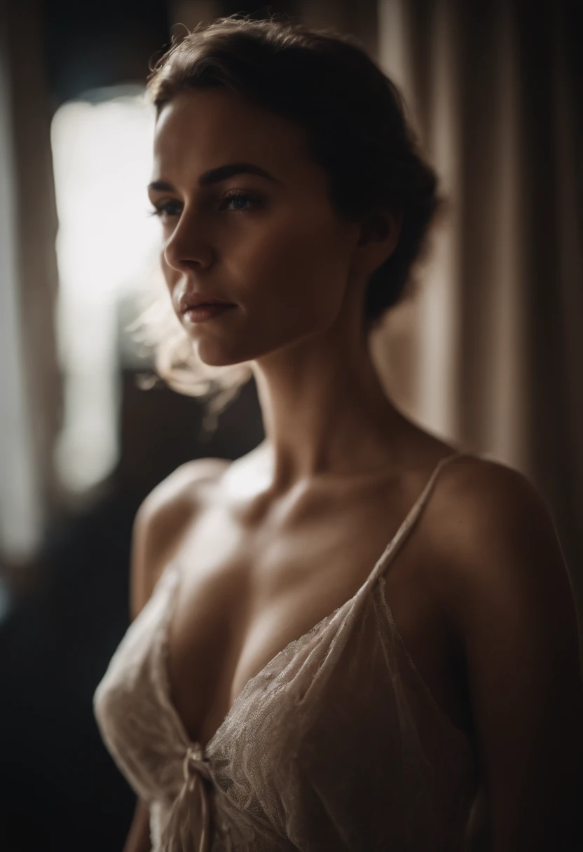 Portrait of a nude girl