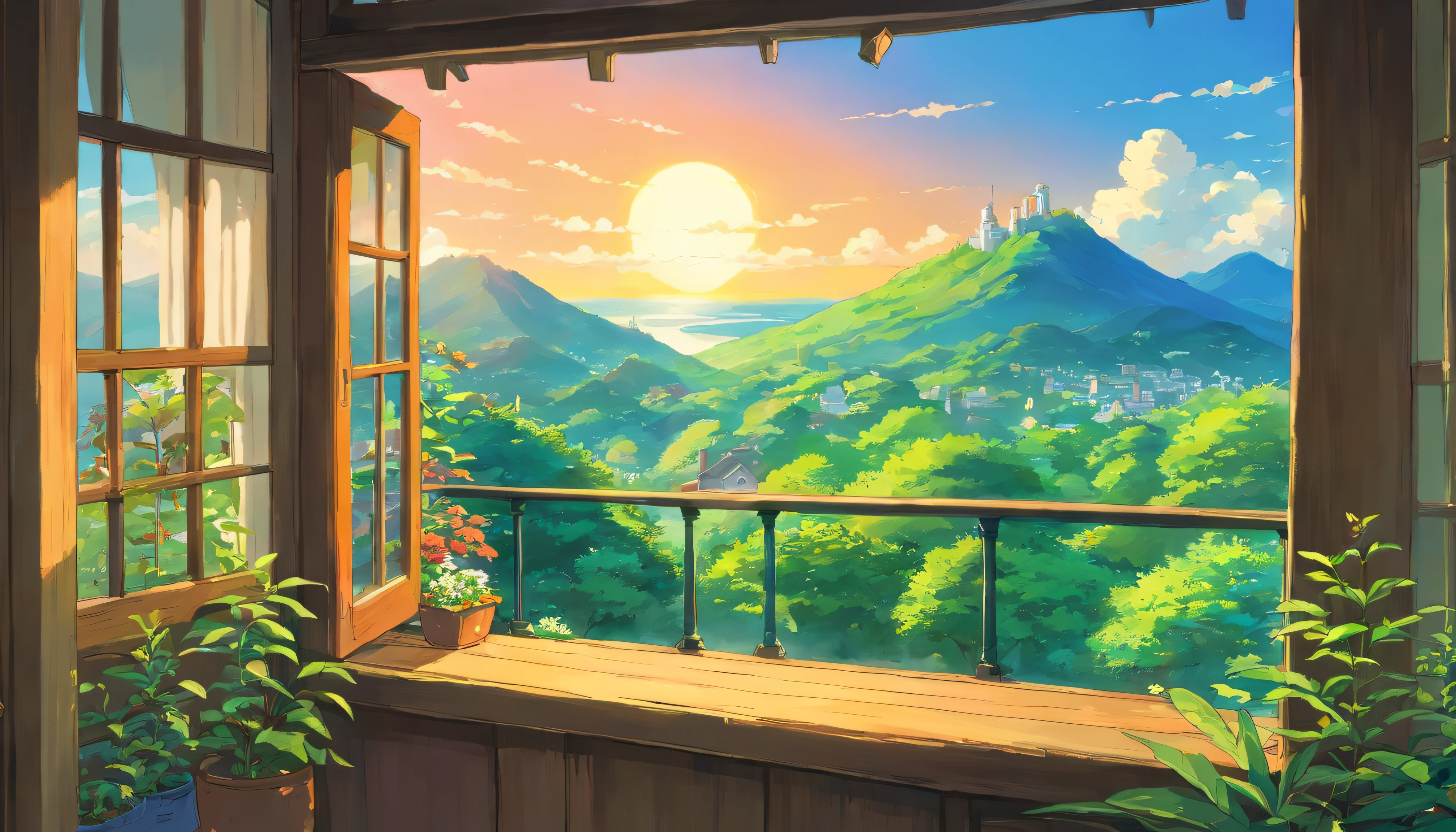 Picturesque view from the window