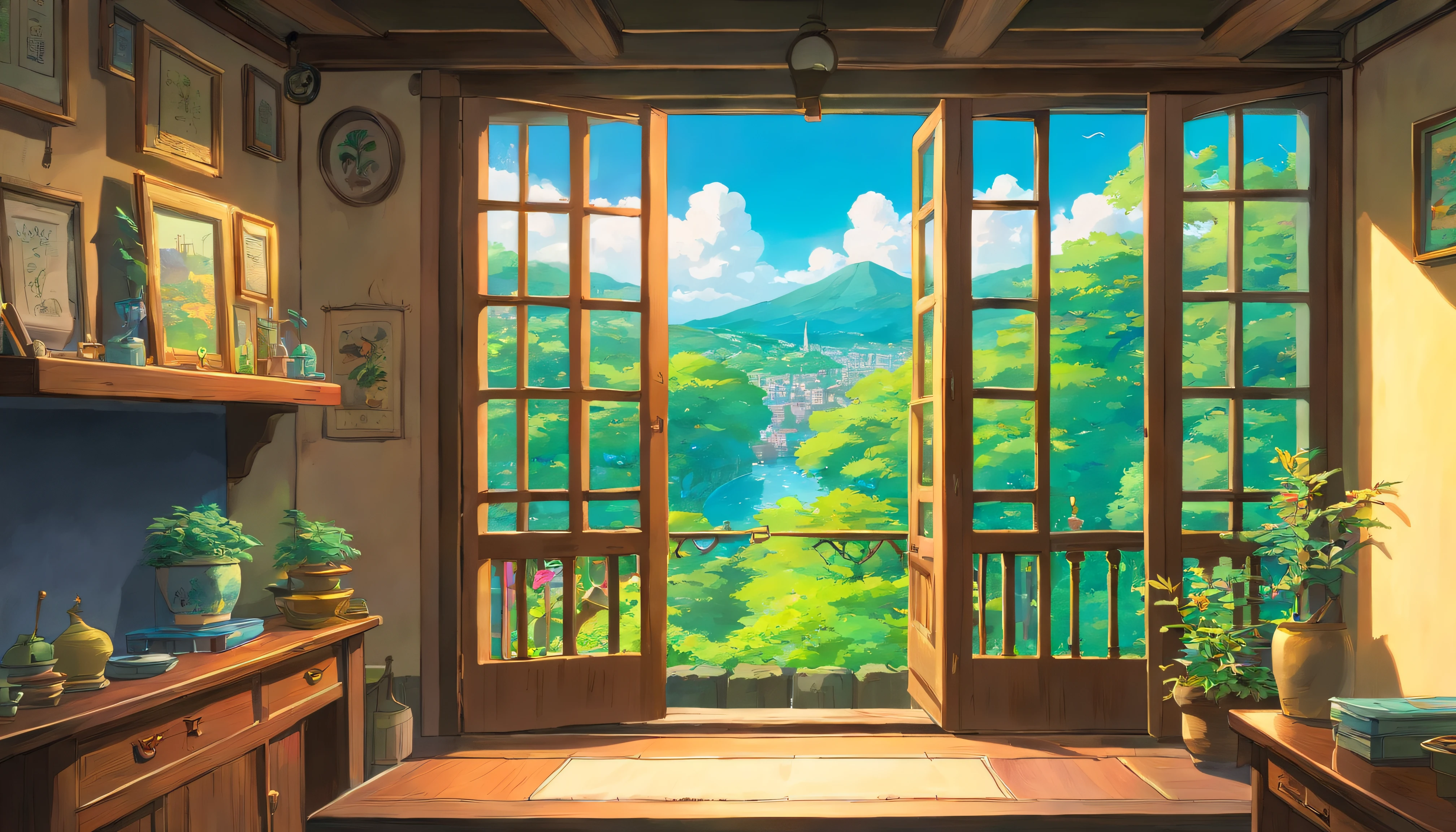 Picturesque view from the window