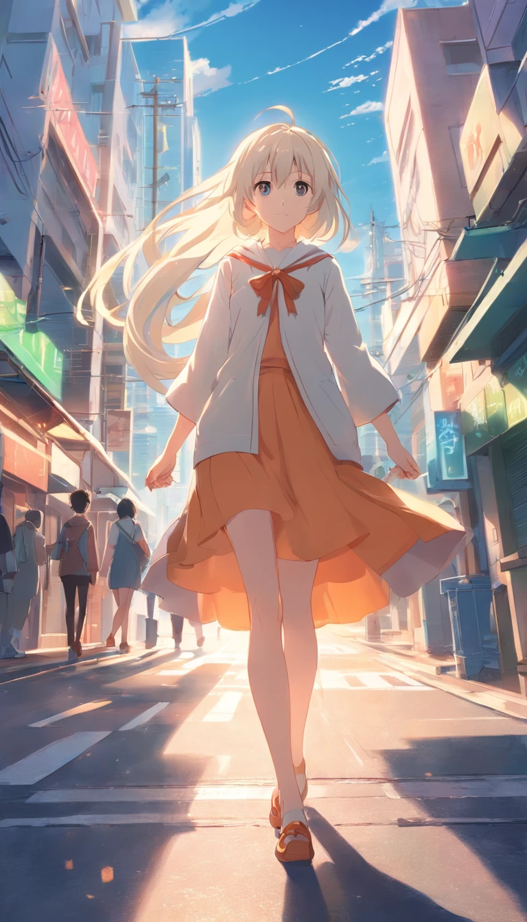 best qualtiy, tmasterpiece, 超高分辨率, realisticlying, 1 girl, long white hair,Heterochromic pupils,Long legs,HmongCostume,Witty and eccentric,cheerfulness,wide angles