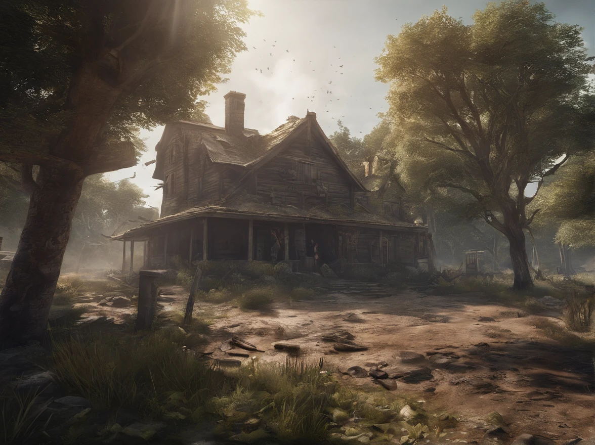 (Best quality, 8k, Masterpiece :1.2), battleground background, in pubg, game key art, game cover, official splash art, battlefield background, game promotional poster, fantasy battleground